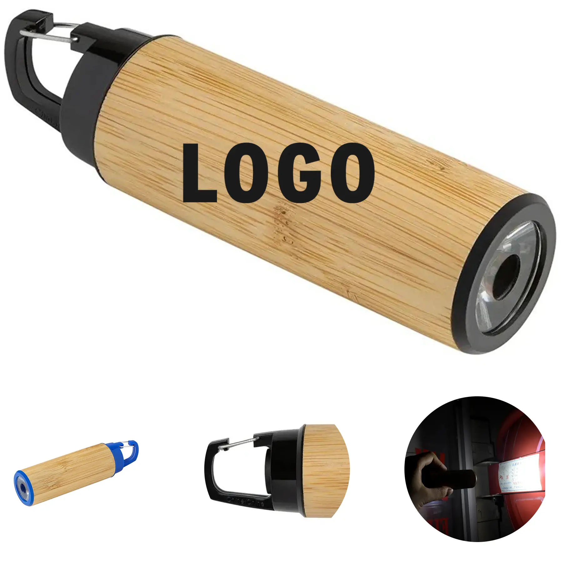 Bamboo Clip LED Flashlight 2