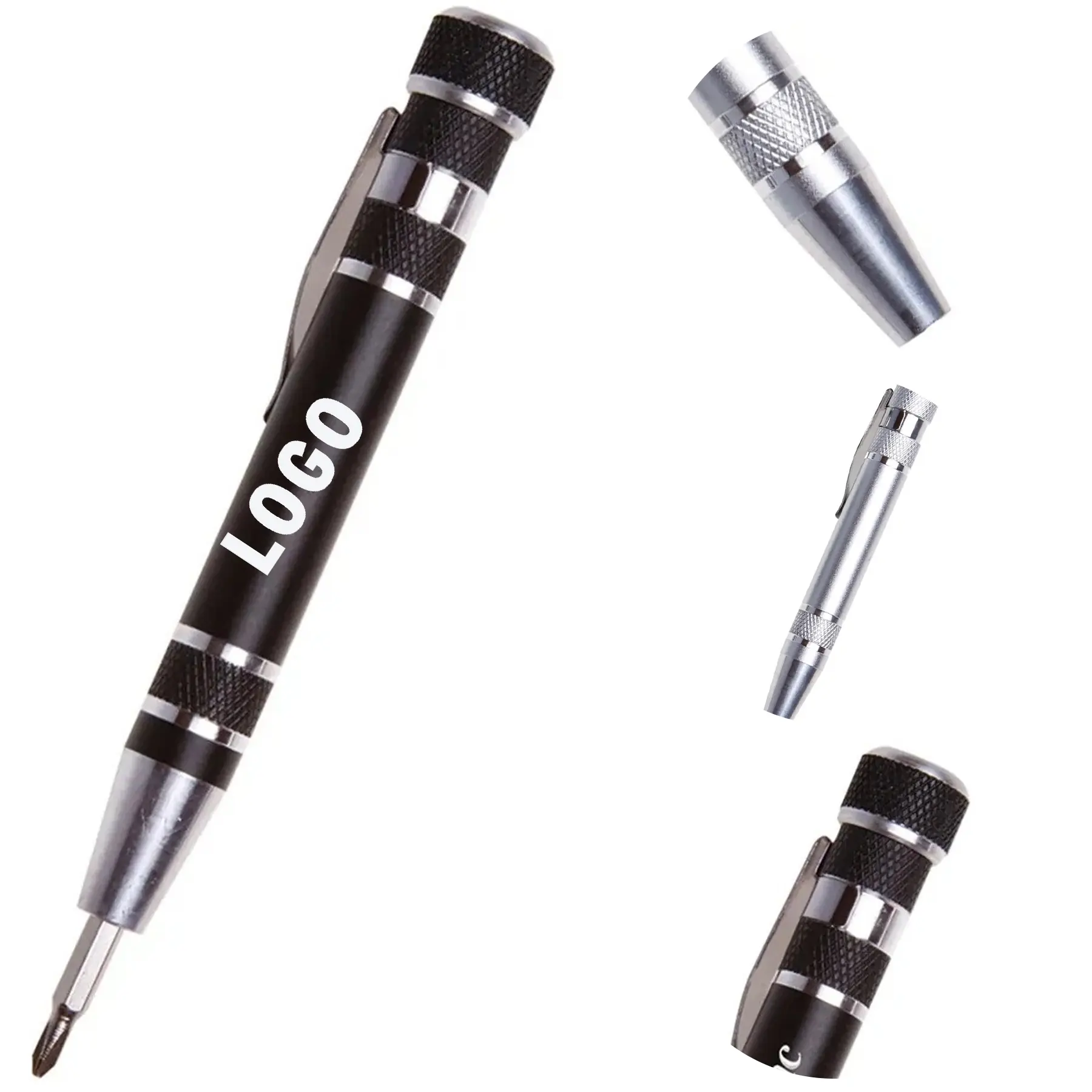 Magnetic Pen Style Screwdriver Set 8 Bits Precision Kit 2