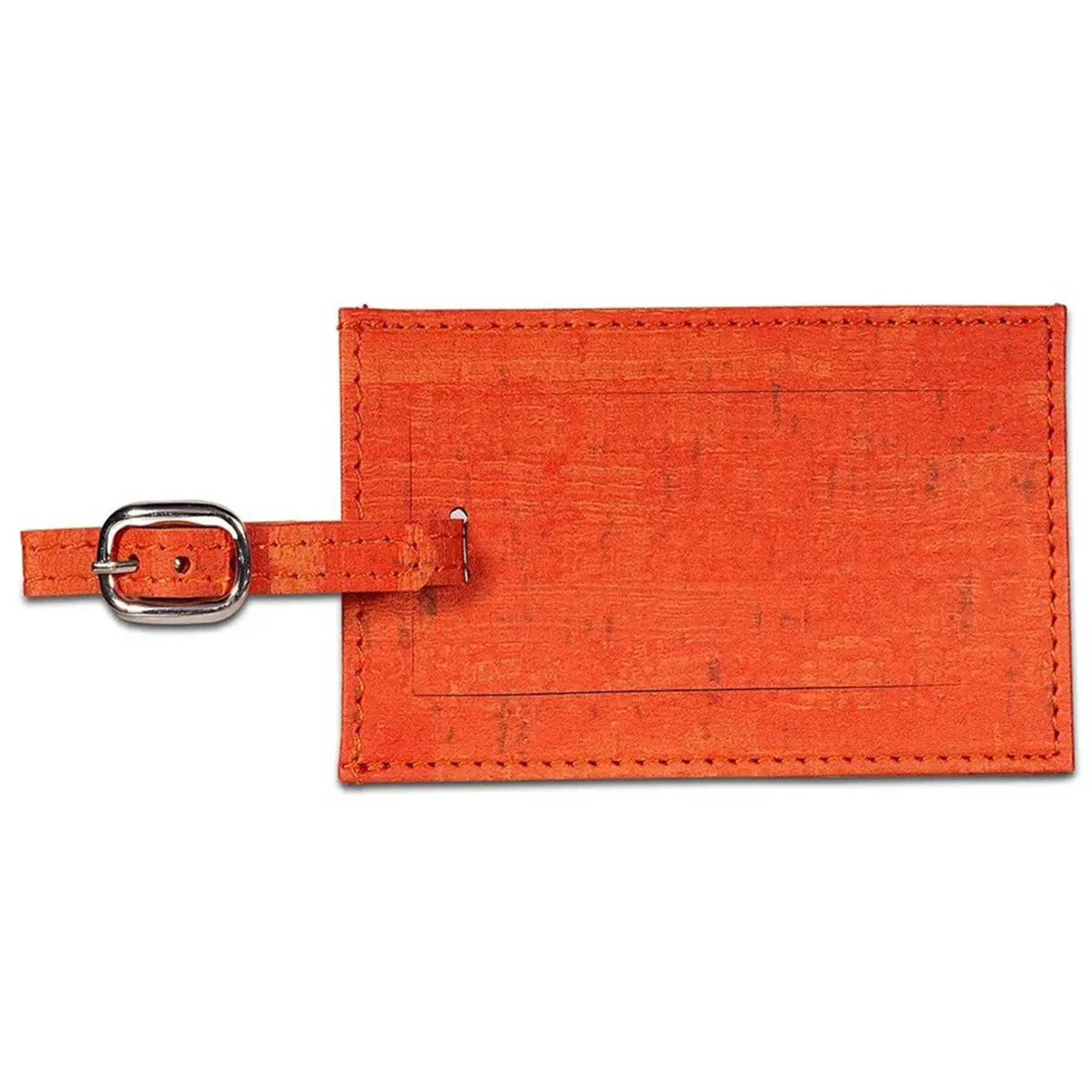 Vintage Cork Style PU Luggage Tag with Adjustable Strap