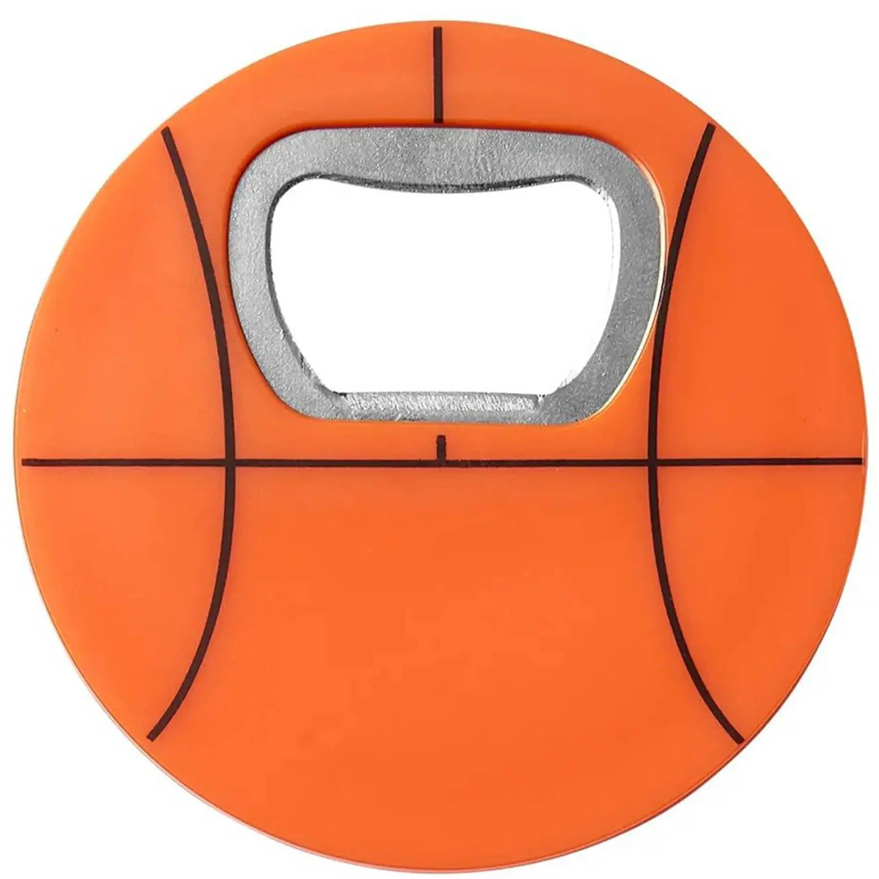 Basketball Pattern Bottle Opener with Strong Magnet