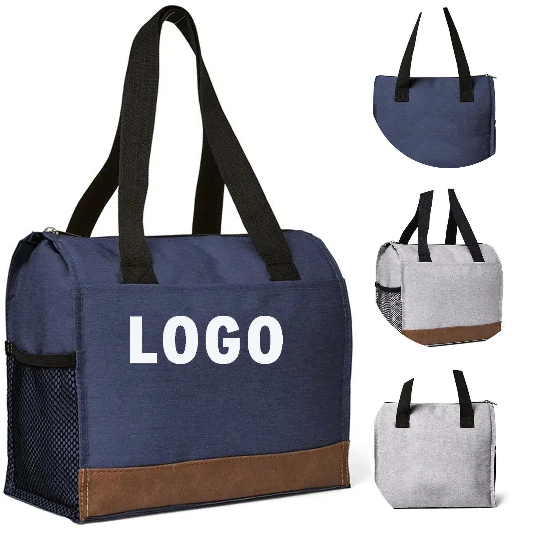Insulated Cooler Tote Bag for 12 Cans with Front Pocket 2