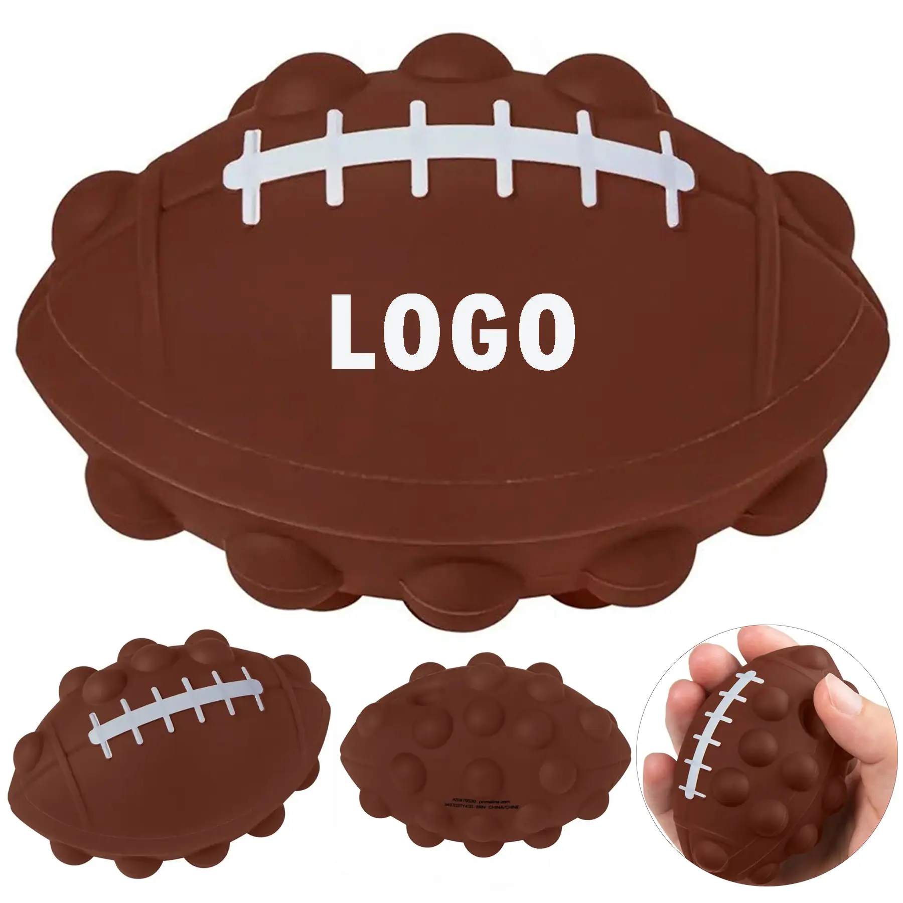 Sports Ball Silicone Pop Bubble Fidget Toy for Stress Relief 2
