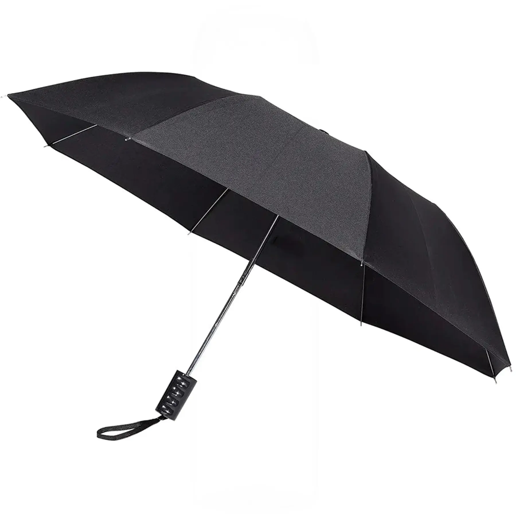 Compact Auto Open Folding Umbrella Wide Canopy