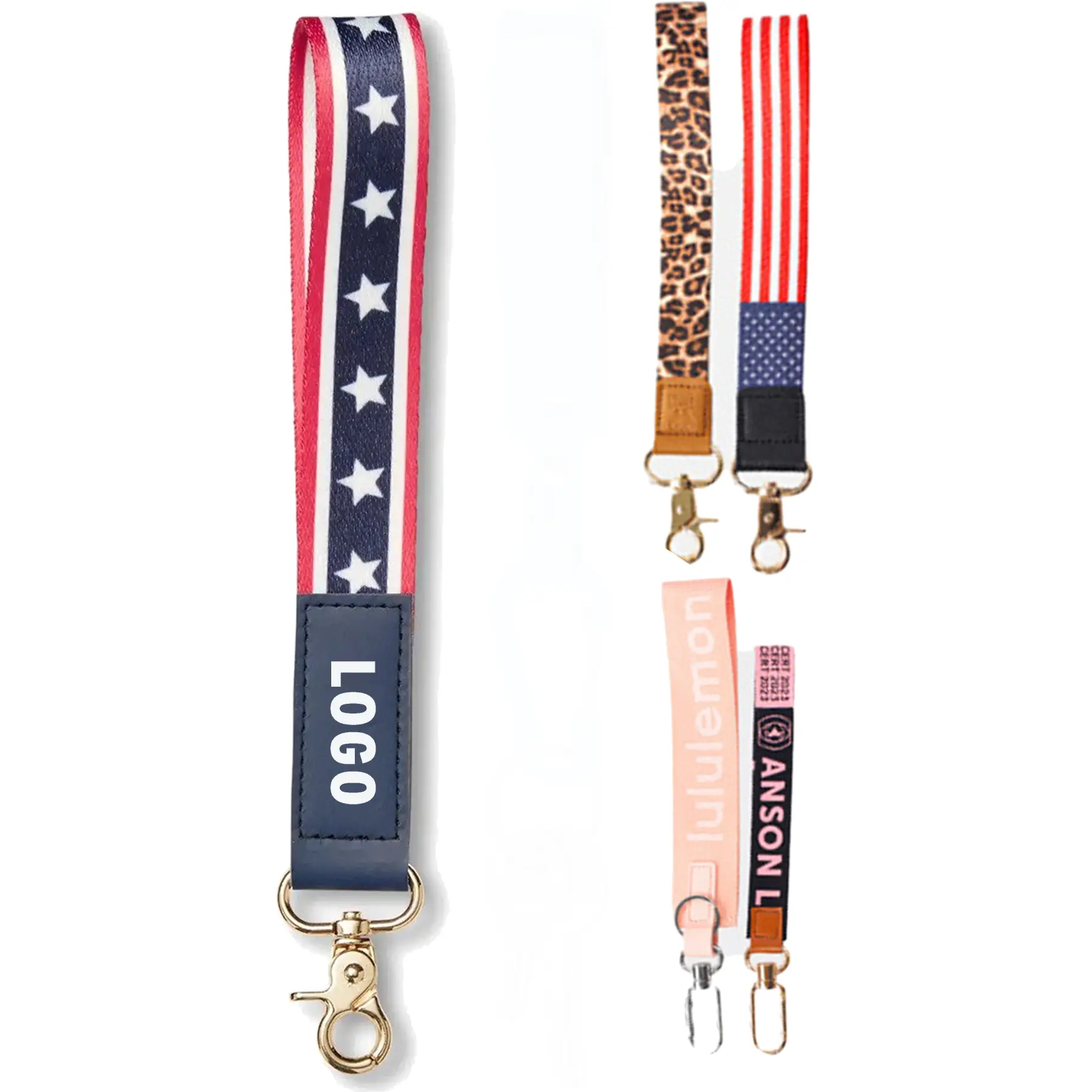 American Pride Wrist Strap Keychain 2