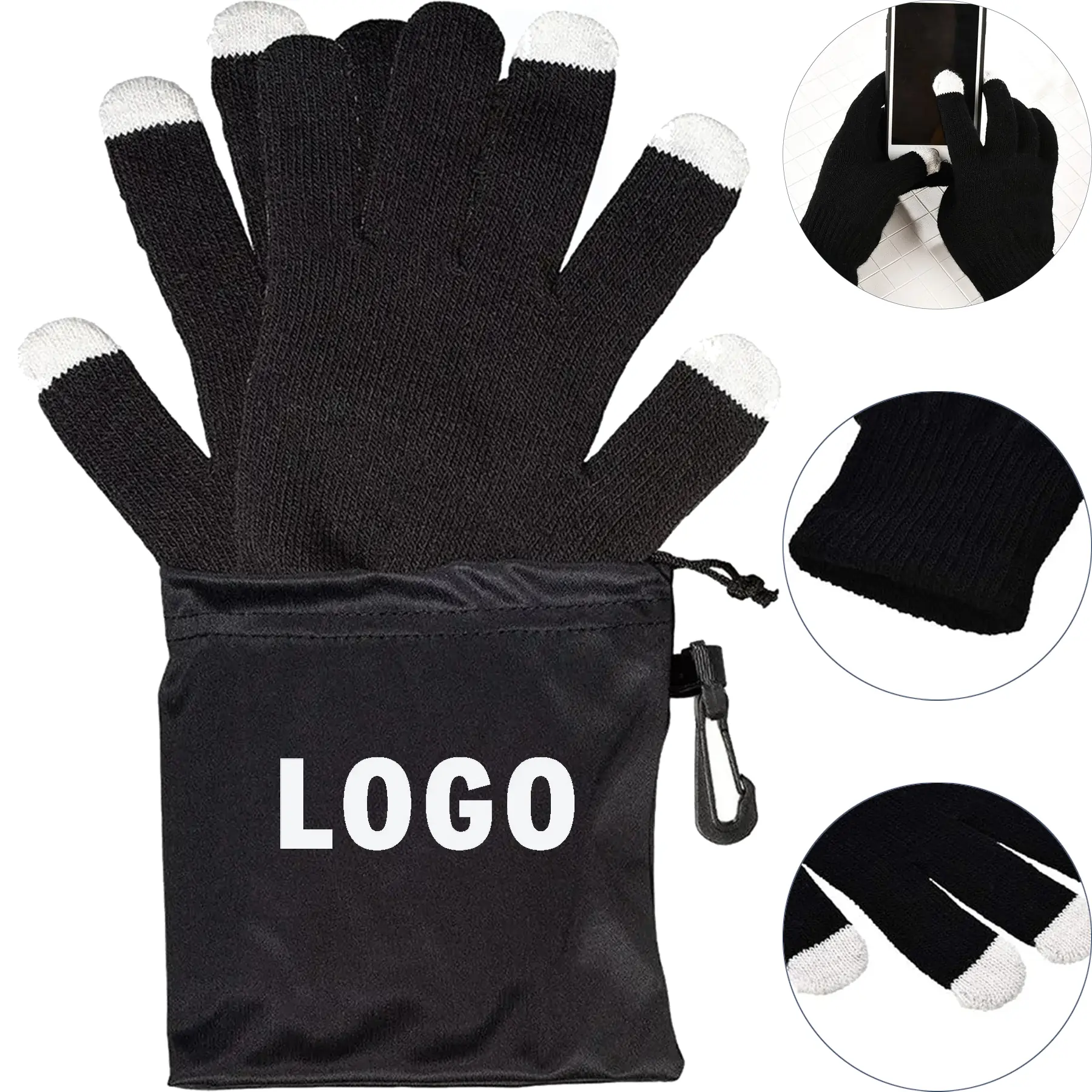 Touchscreen Gloves Storage Pouch - Texting Ready 2