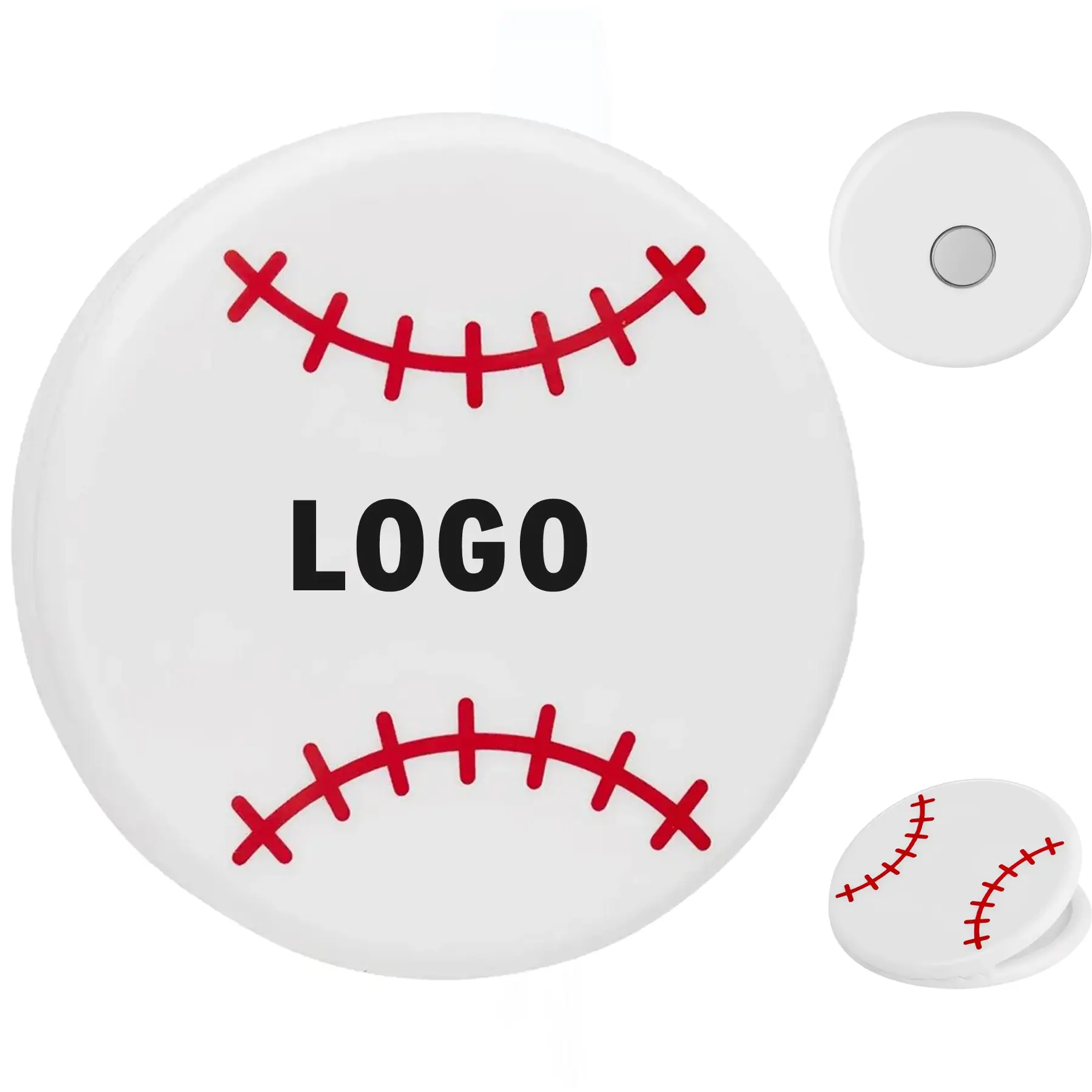 Baseball Style Magnetic Memo Clip 2