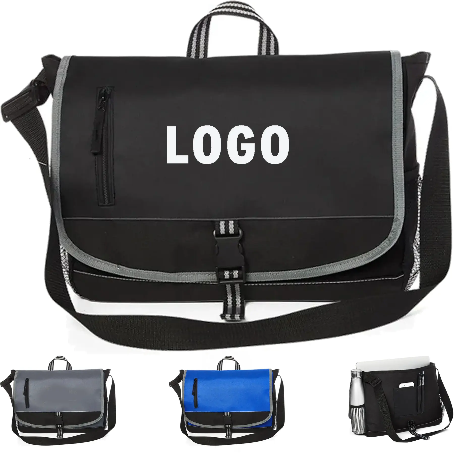 Professional Laptop Messenger Bag Padded Storage 2