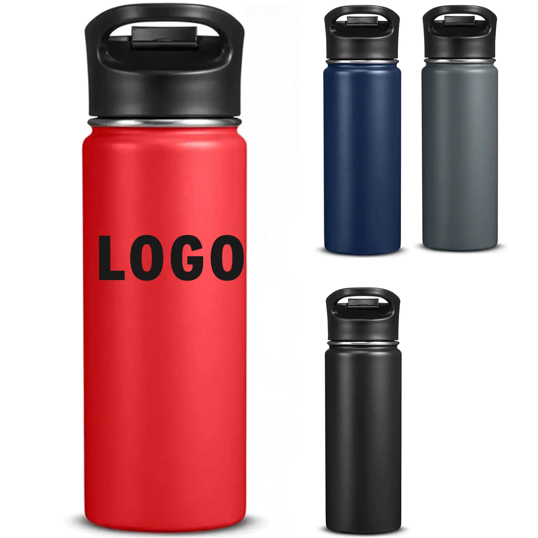 Double Wall Vacuum Insulated Stainless Steel Bottle Custom Logo Hot Cold Drinks 2