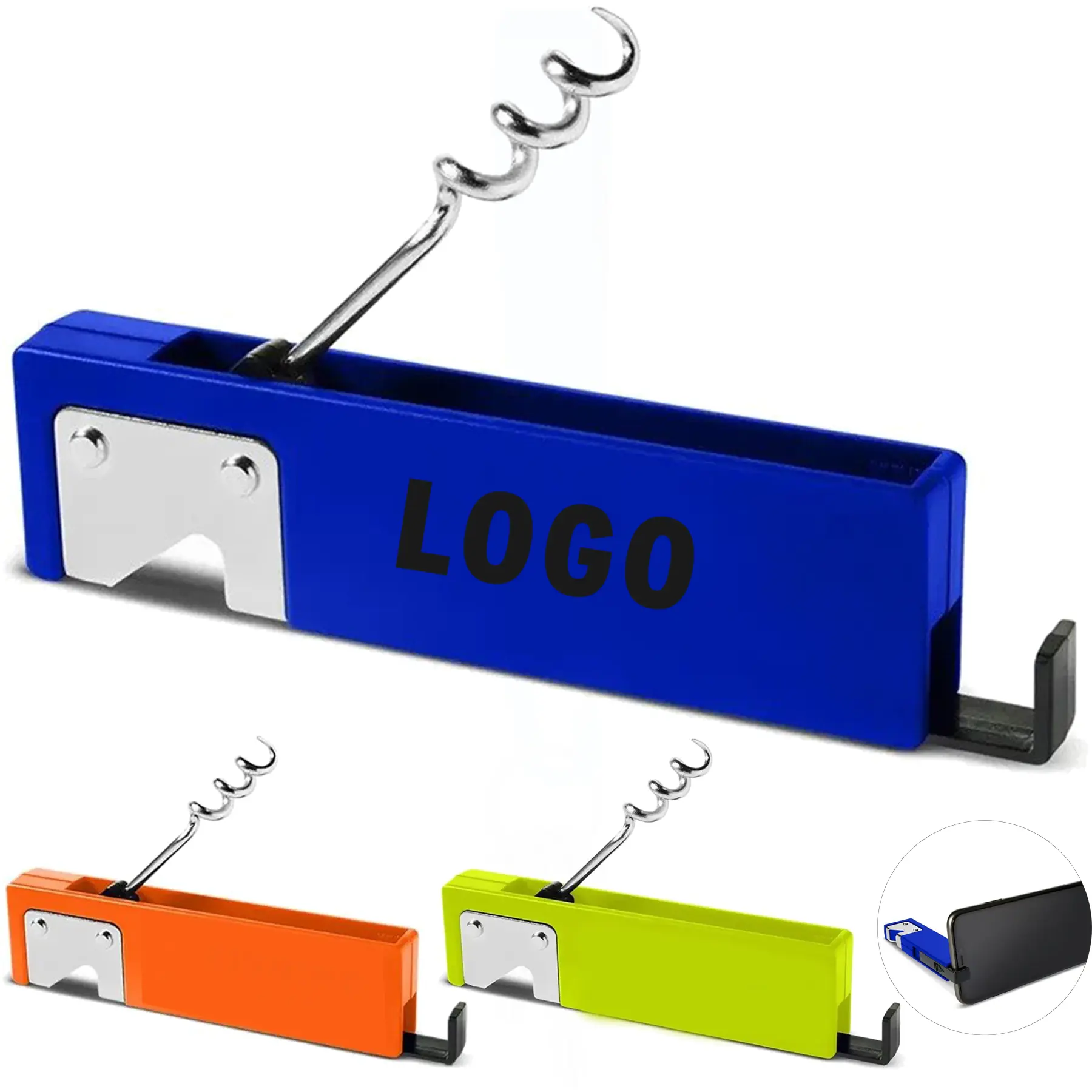 Multifunctional Bottle Opener Corkscrew Phone Stand 2