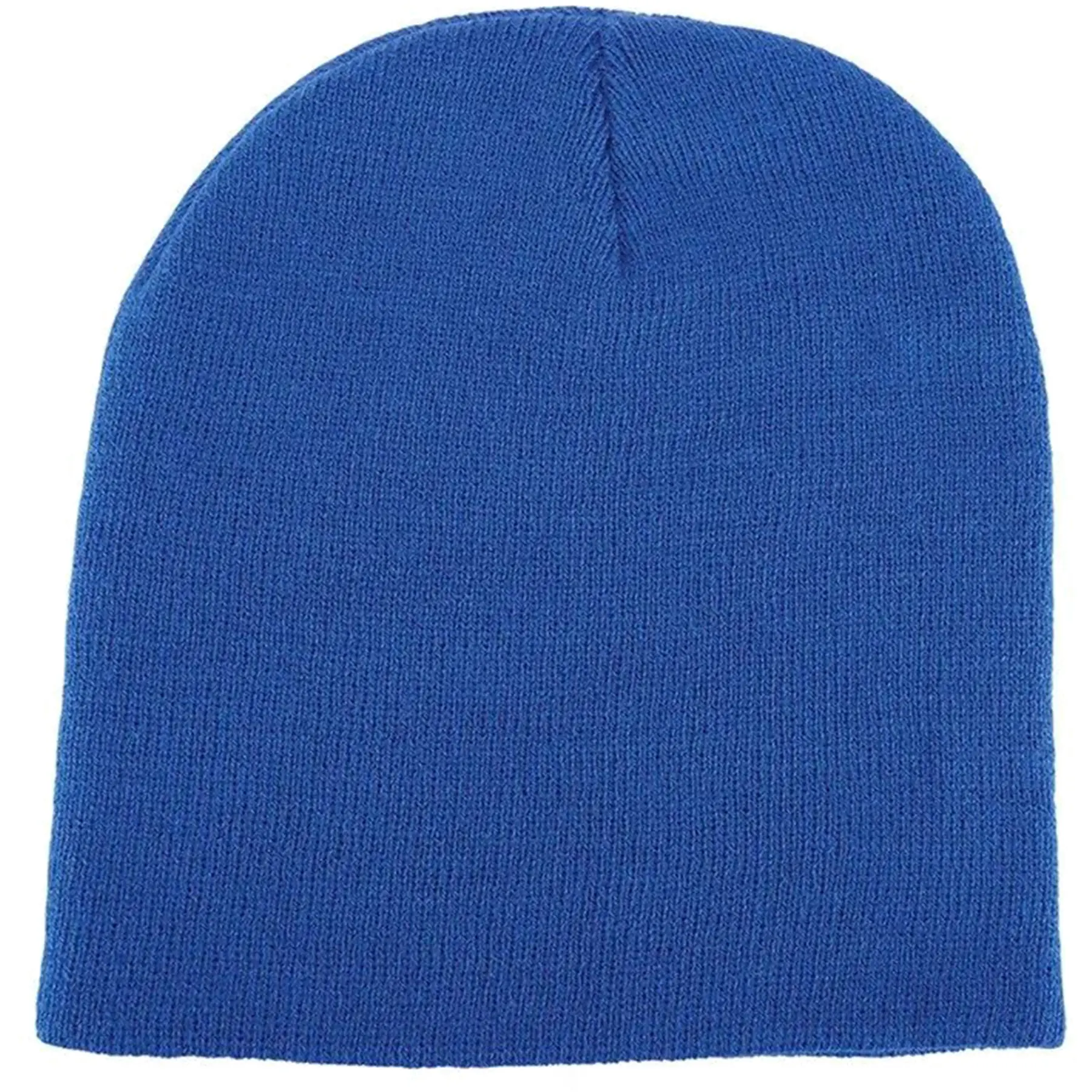 Rib Knit Winter Beanie, Stretchy Acrylic Cap