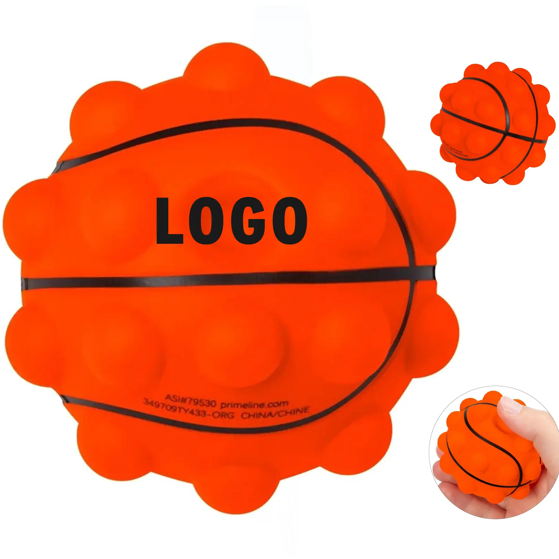 Basketball Silicone Popping Fidget Toy Stress Relief Game 2