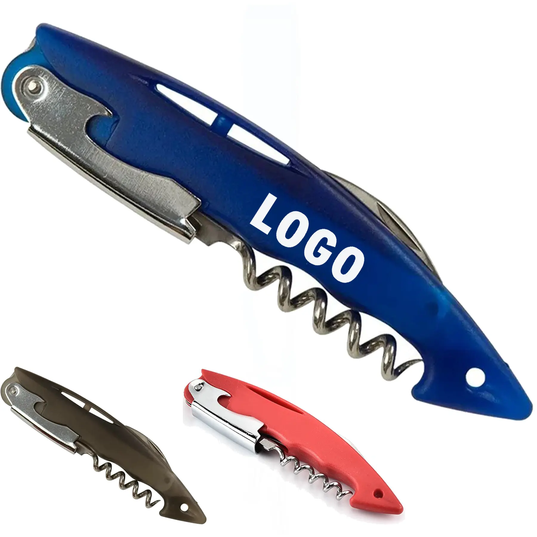 Compact Wine Opener: Foil Cutter, Bottle Opener, Corkscrew 2
