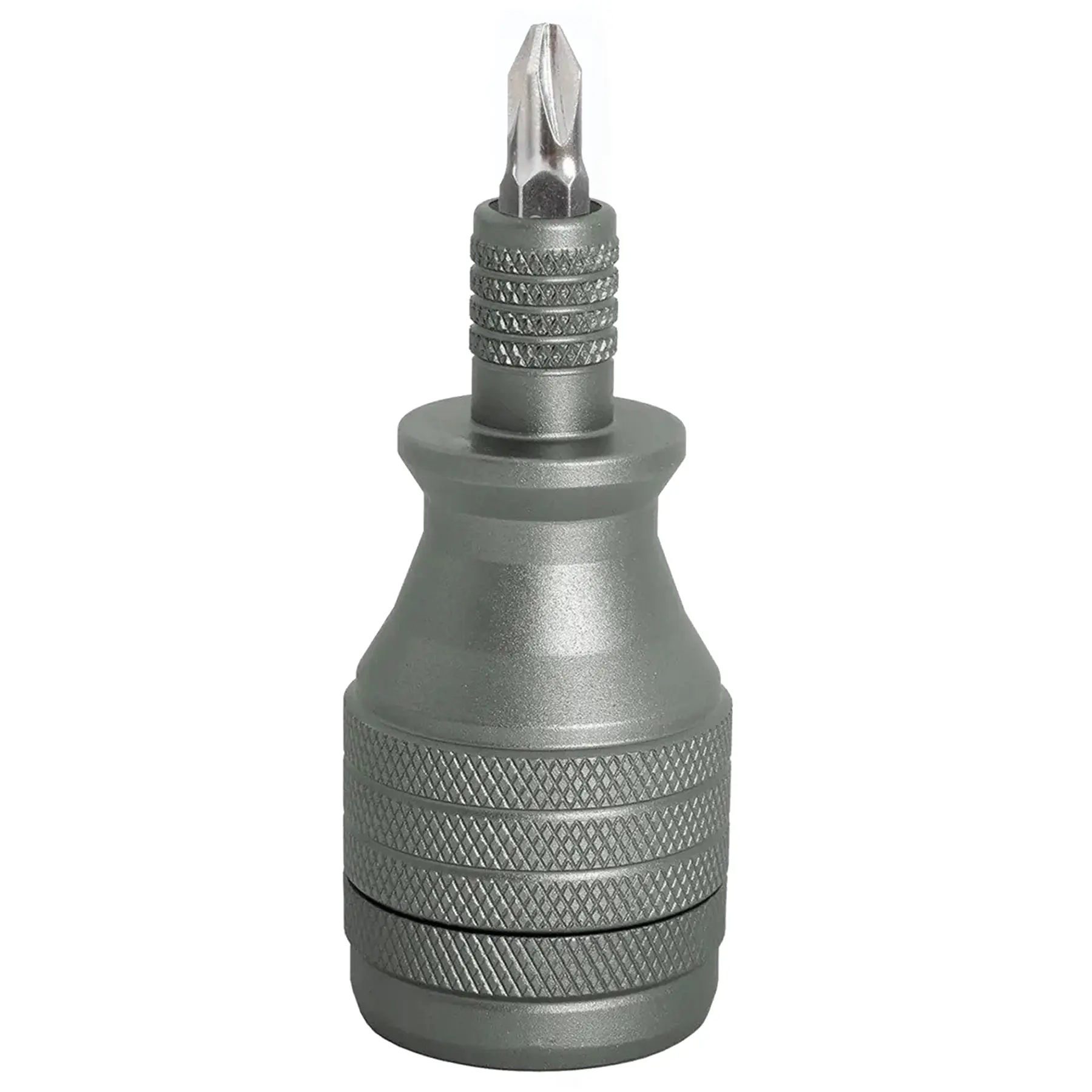 Recycled Aluminum Multi Bit Screwdriver Set Magnetic Bits Storage