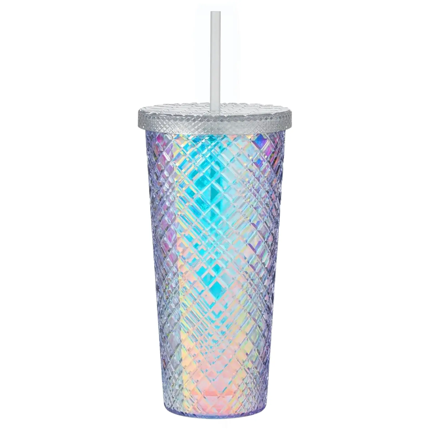 Glitter Straw Tumbler 22 oz Double Wall