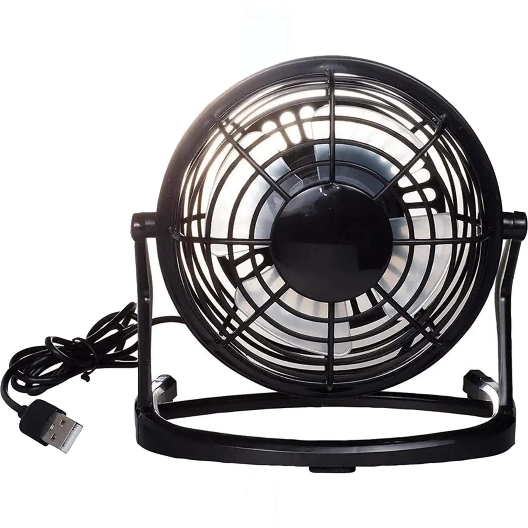 Silent Personal USB Desk Fan Quiet Adjustable Head