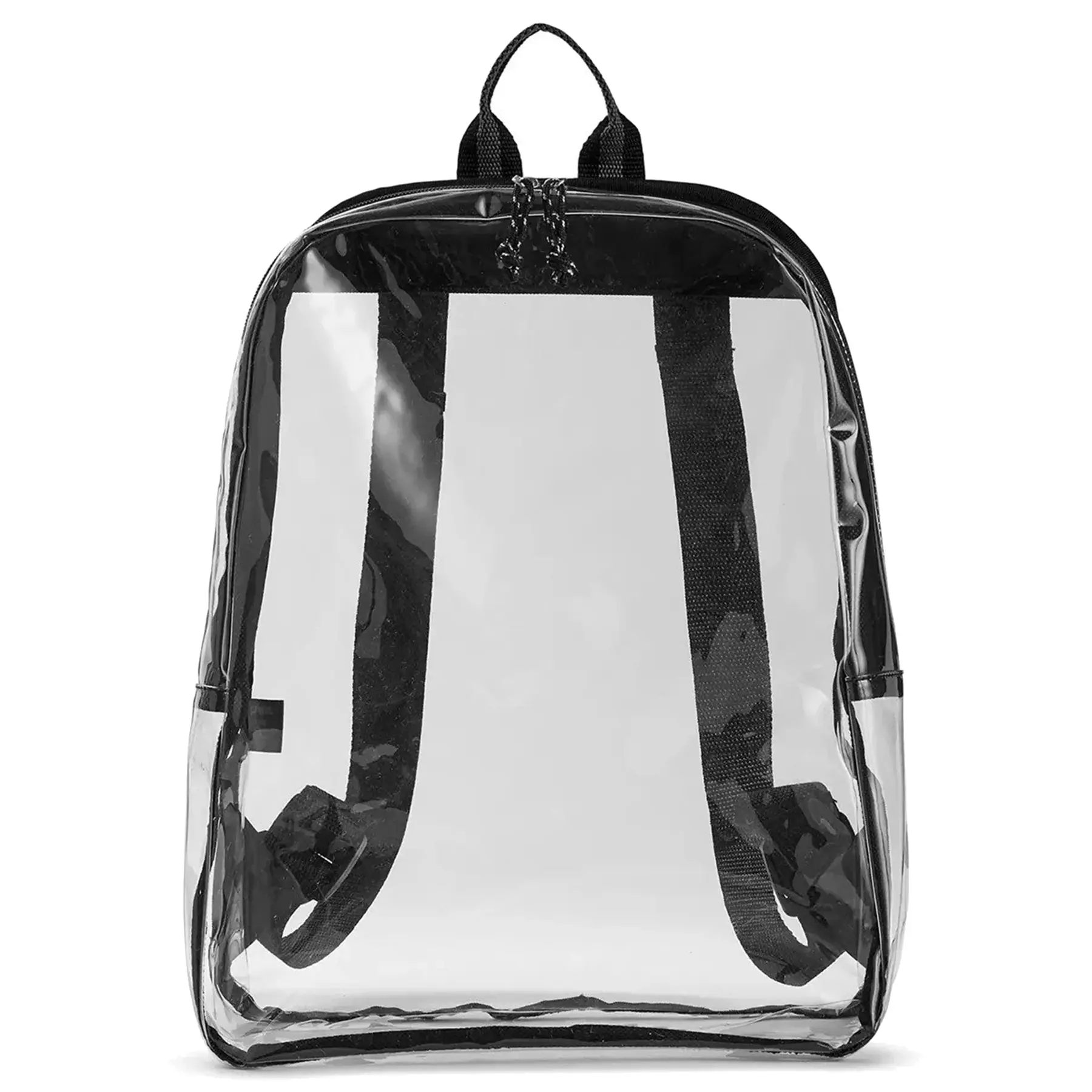 Spacious Clear PVC Backpack, Adjustable Straps & Zipper