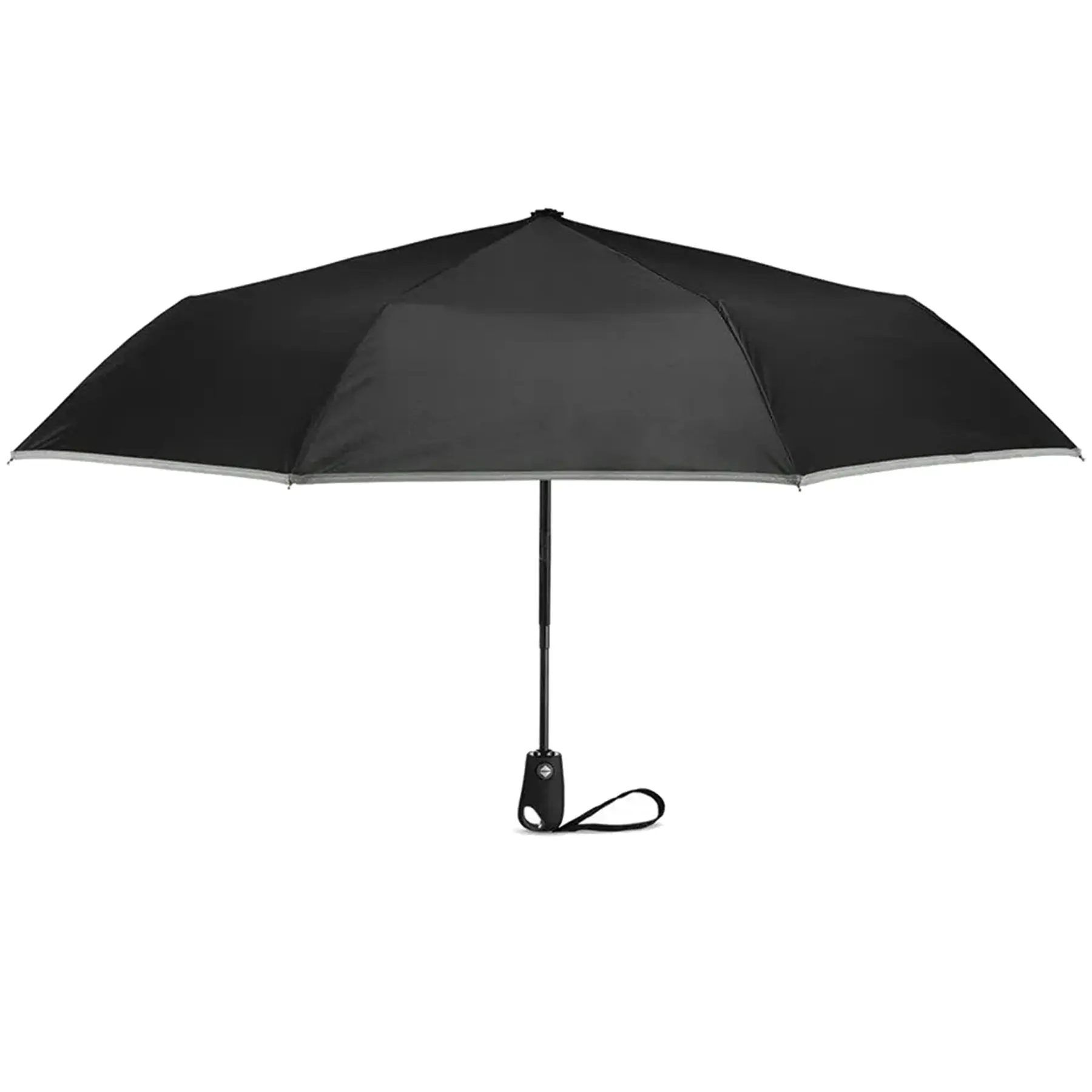 Auto Open Close Umbrella Reflective Trim Night Safety Rain