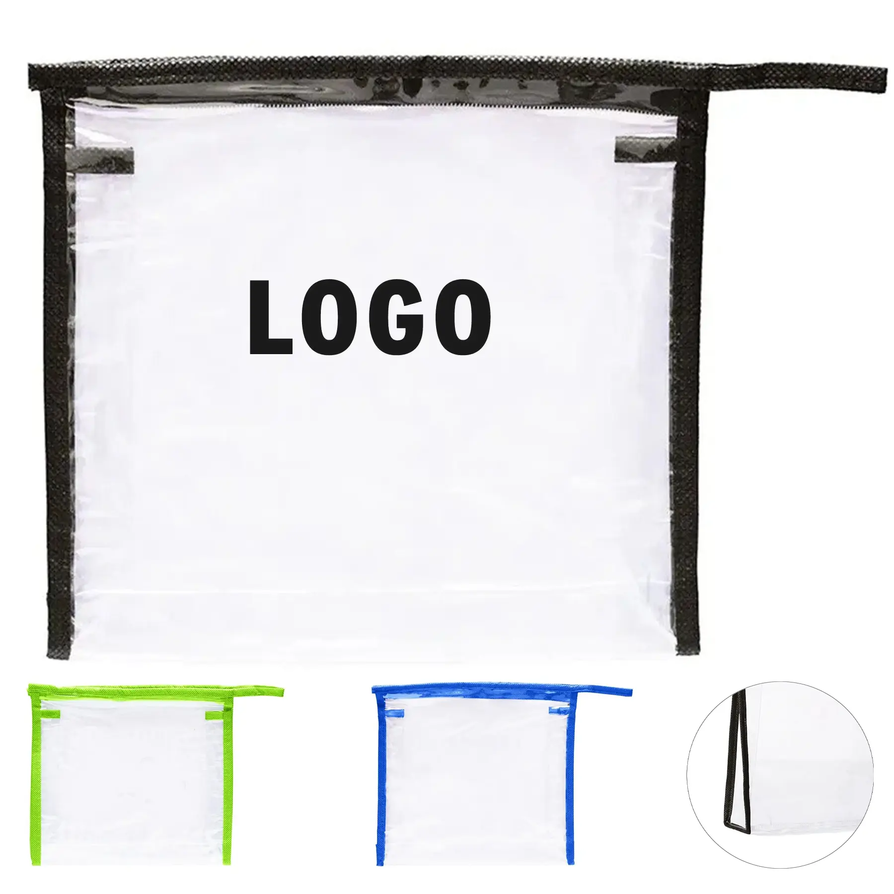 Clear PVC Travel Essentials Pouch 2