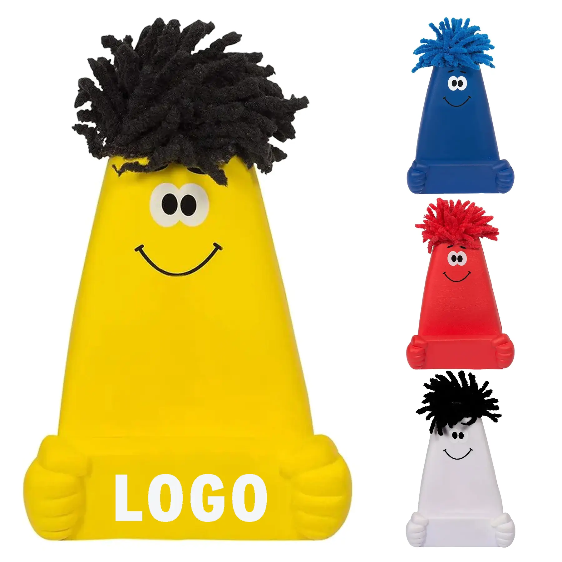 Soft Grip Stress Ball Phone Stand with Microfiber Screen Cleaner 2