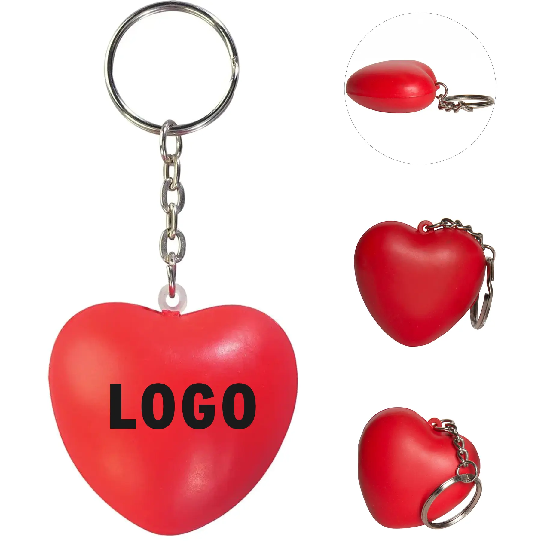 Custom Heart Stress Relief Keychain Toy 2