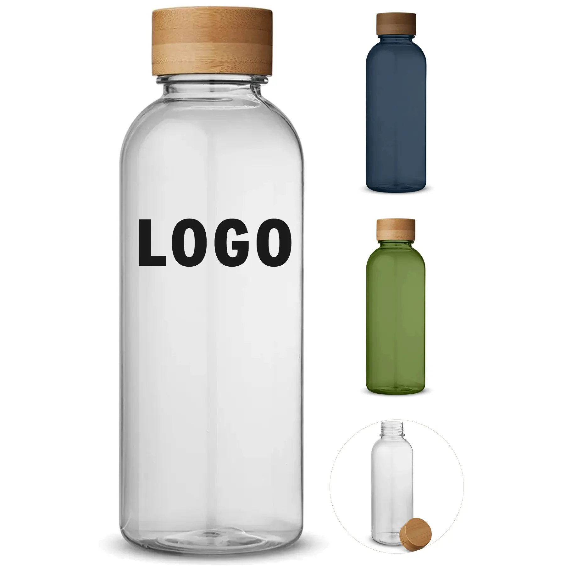 Eco Friendly Bamboo Lid Hydration Bottle 22oz 2