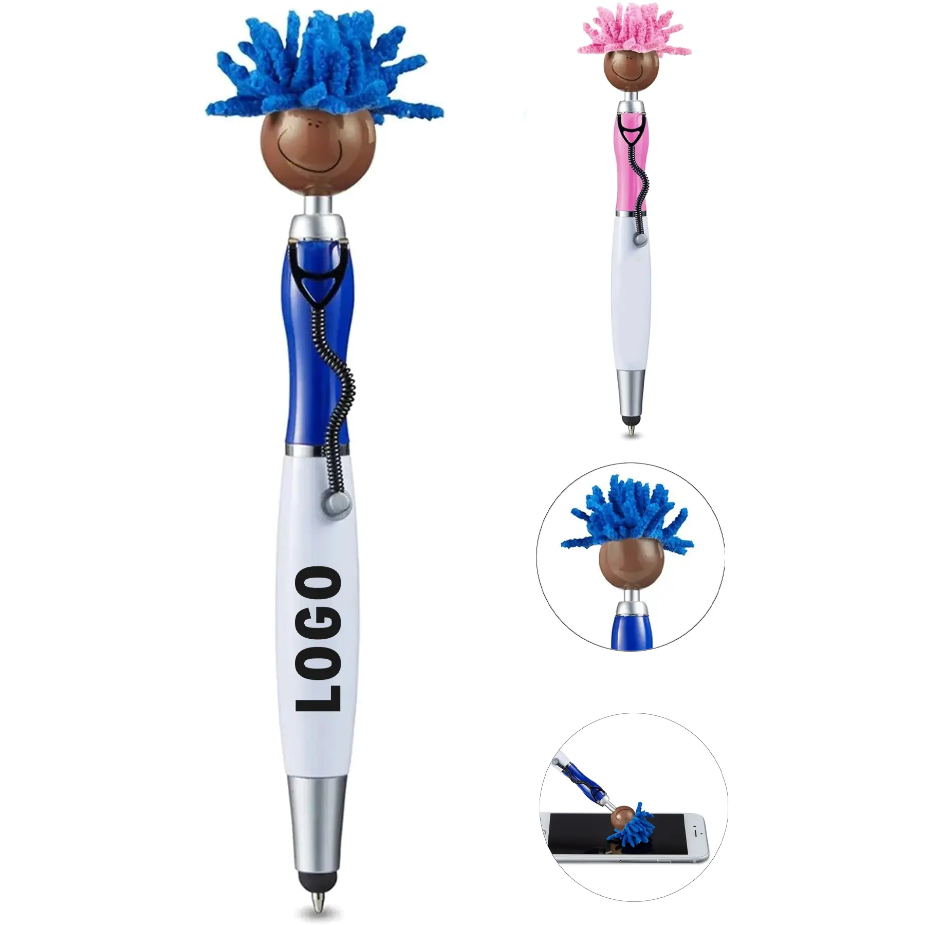Medical Themed Screen Cleaner Stylus Pen Stethoscope Clip Microfiber Mop 2