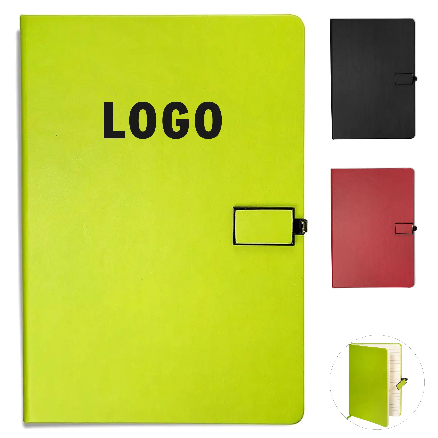 Leeman Tuscany Journal Magnetic Badge Closure 2