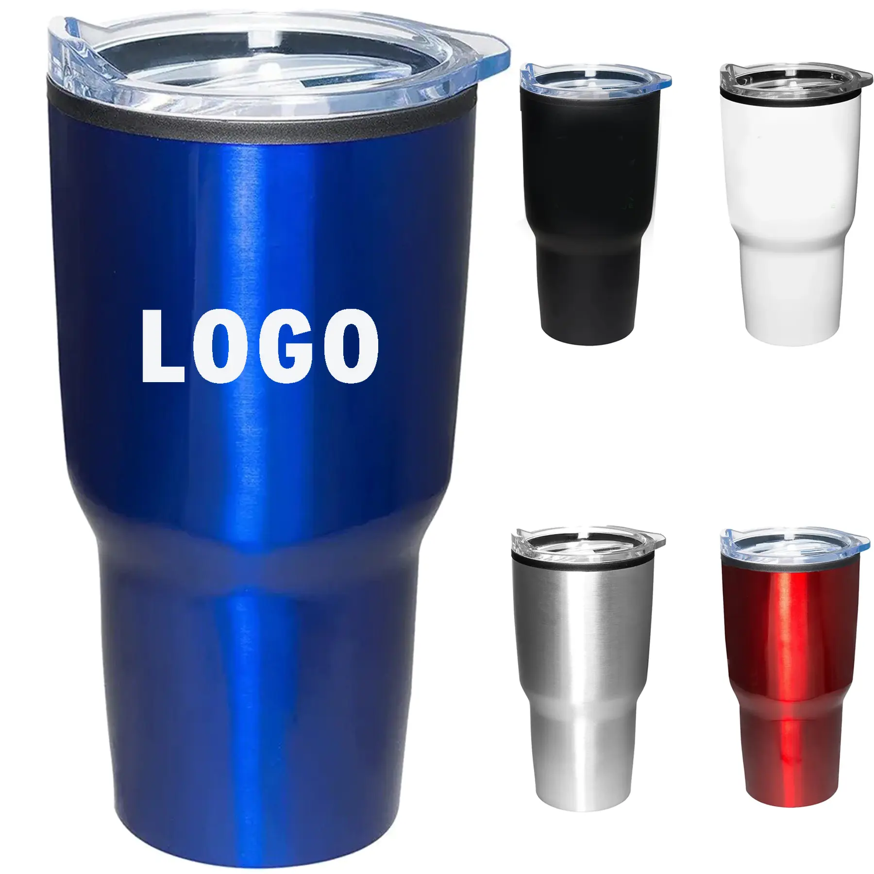Insulated Tumbler 30 oz Double Wall Stainless Steel Slide Action Lid 2