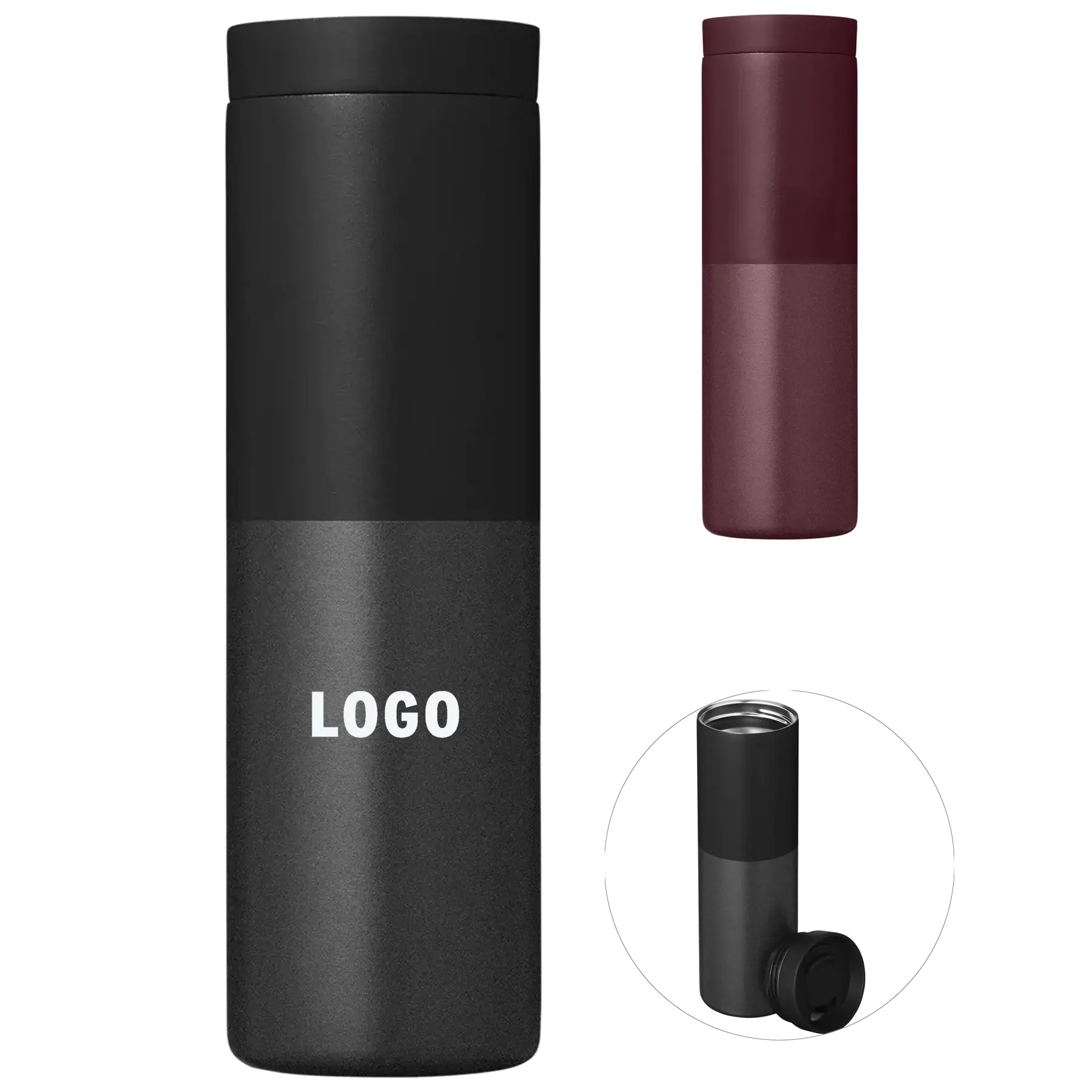 Premium Double Wall Vacuum Insulated Tumbler 20oz Stainless Steel with Slide Lock Lid 2