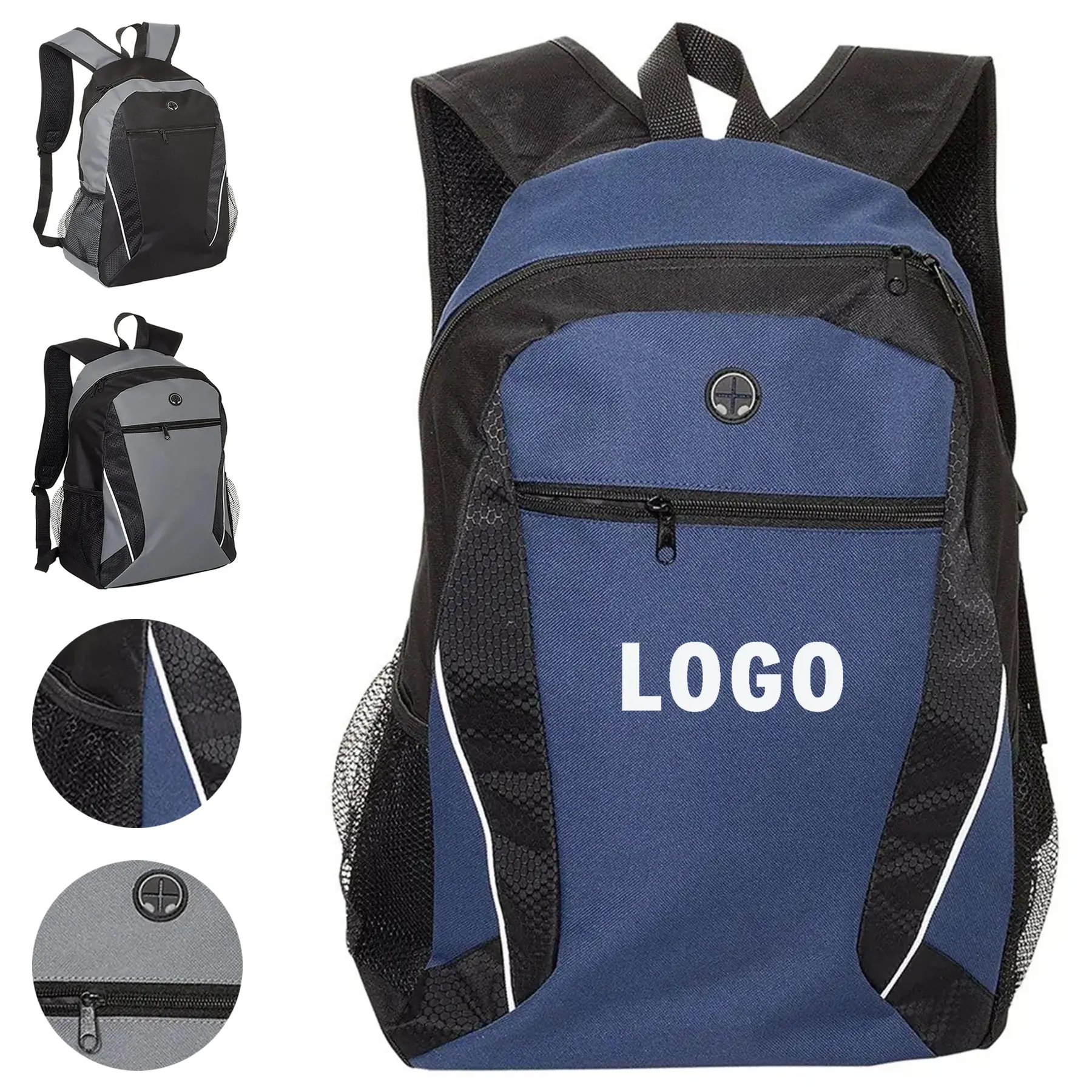 Durable Polyester Backpack with Multiple Compartments 2