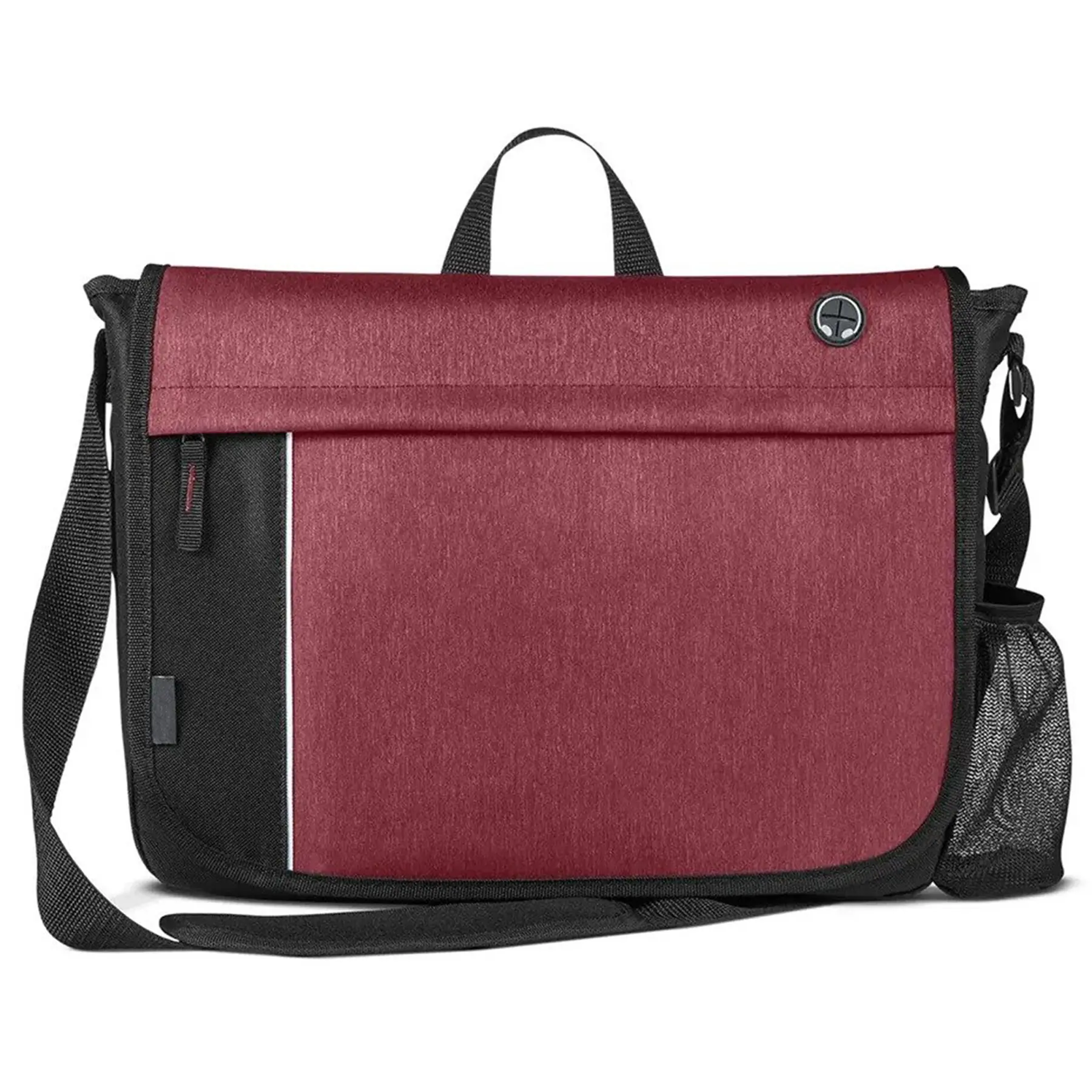 Nylon Laptop Messenger Bag with Organizer Pockets