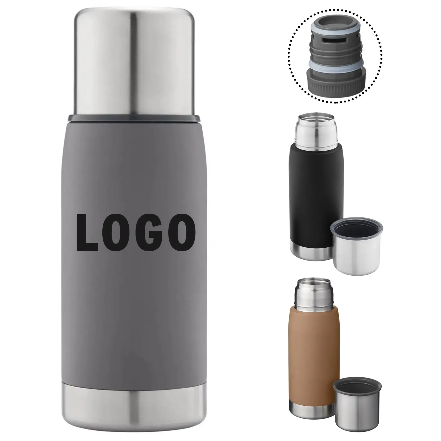 Thermal Double Wall Stainless Steel Water Bottle 19oz Vacuum Insulated No Sweat 2