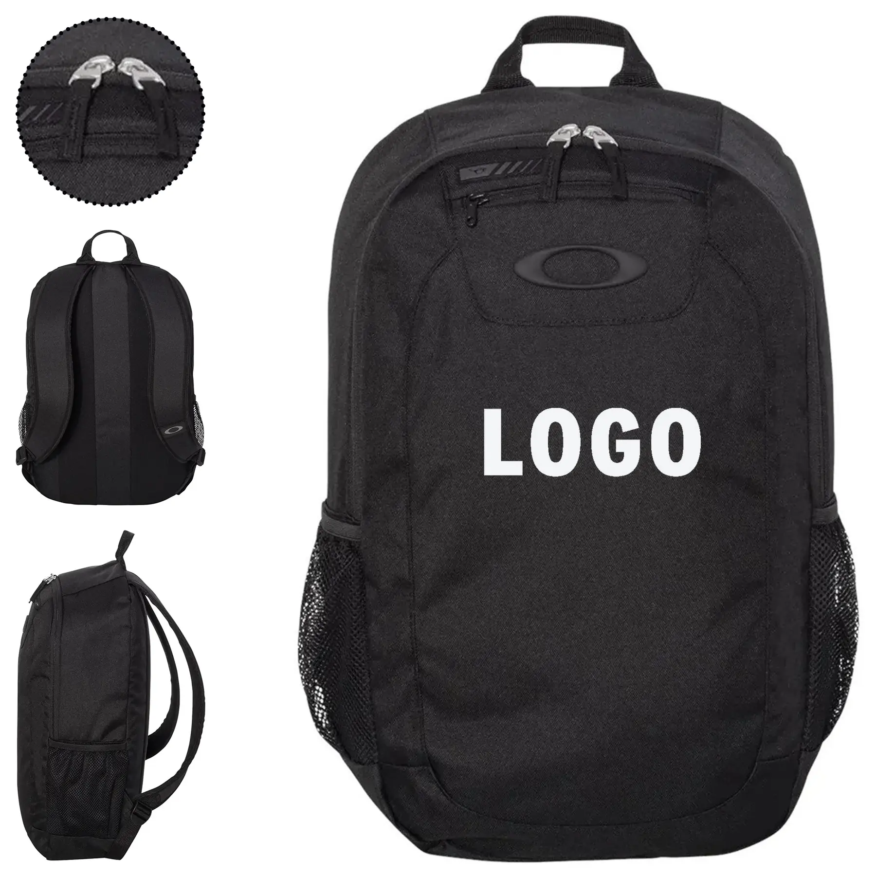 Multifunctional Laptop Backpack Padded Sleeve Water Bottle Pockets Fleece Eyewear Pocket 2