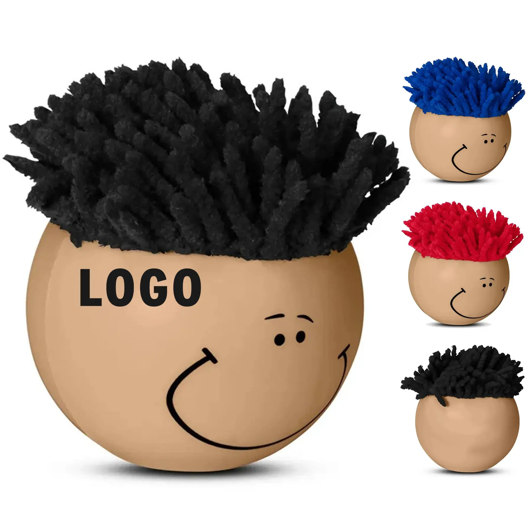 Smiling Multicultural Stress Ball Screen Cleaner 2