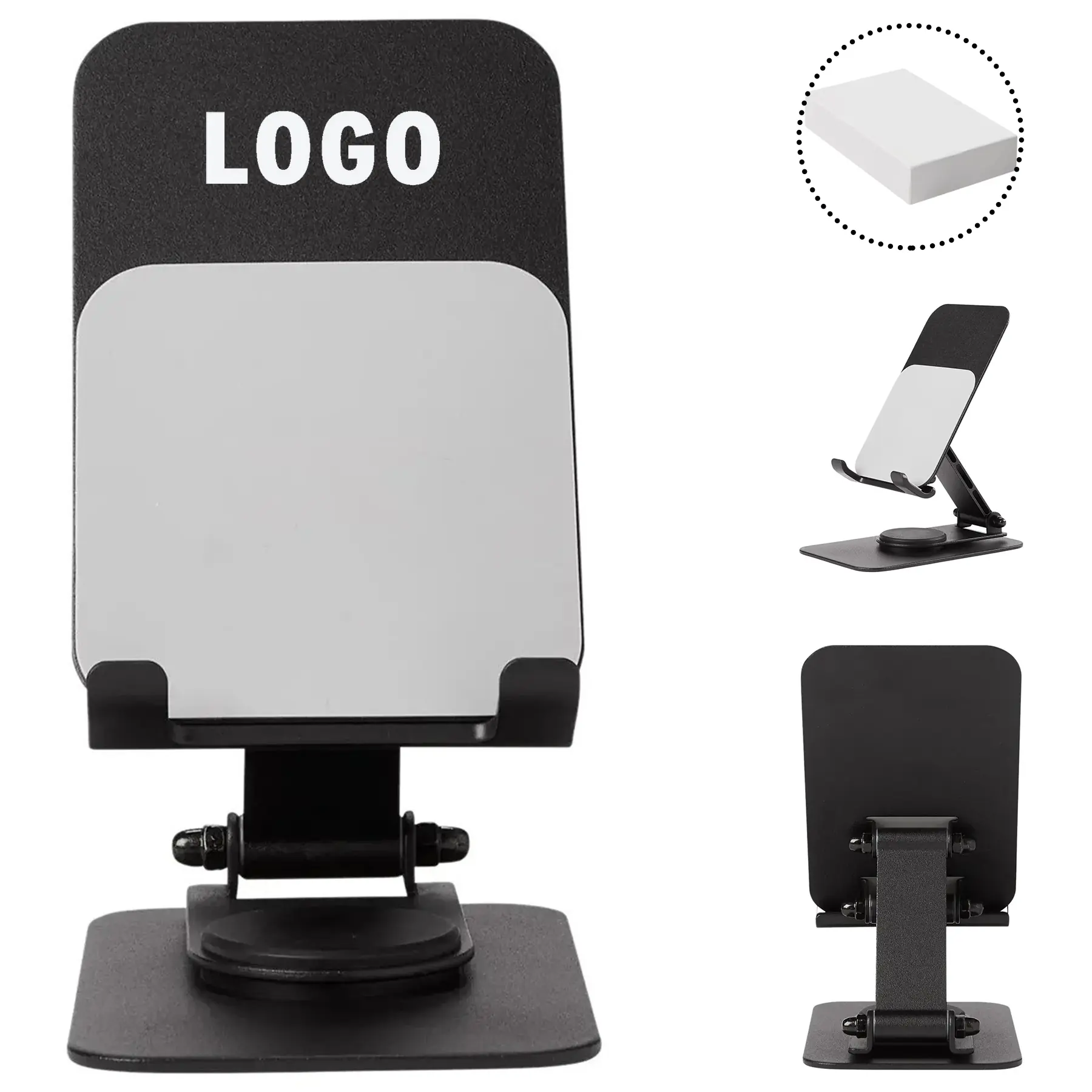 Sturdy Carbon Steel Phone Stand Adjustable Foldable Holder for Desk 2