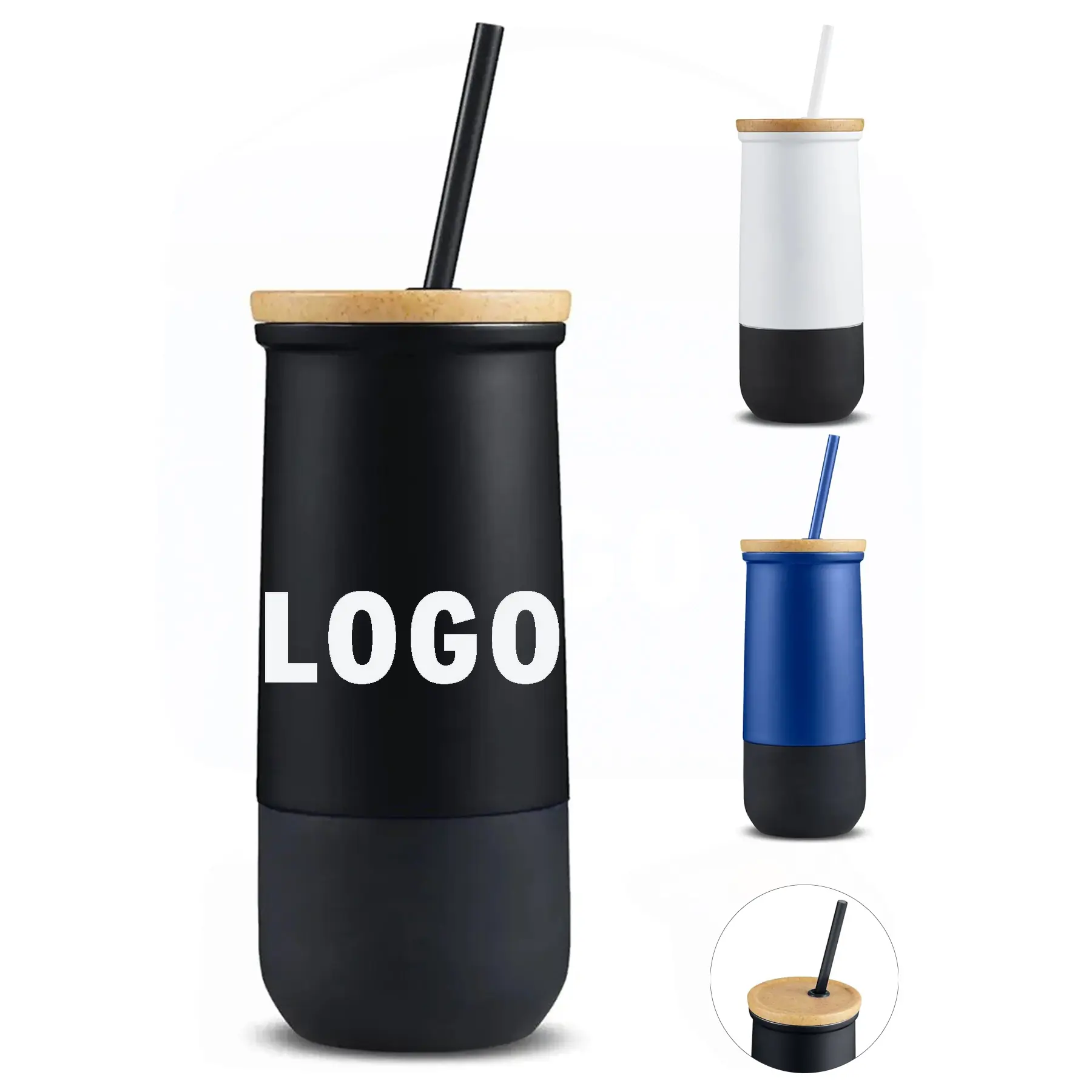 Stainless Steel Vacuum Insulated Tumbler Straw Lid 2