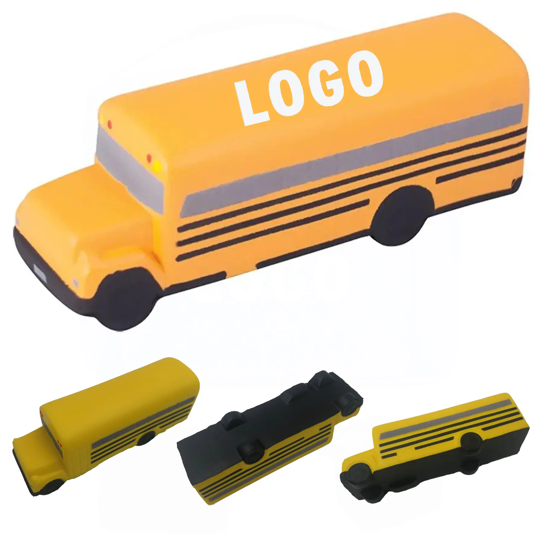 Custom School Bus Stress Relief Squeeze Ball 2