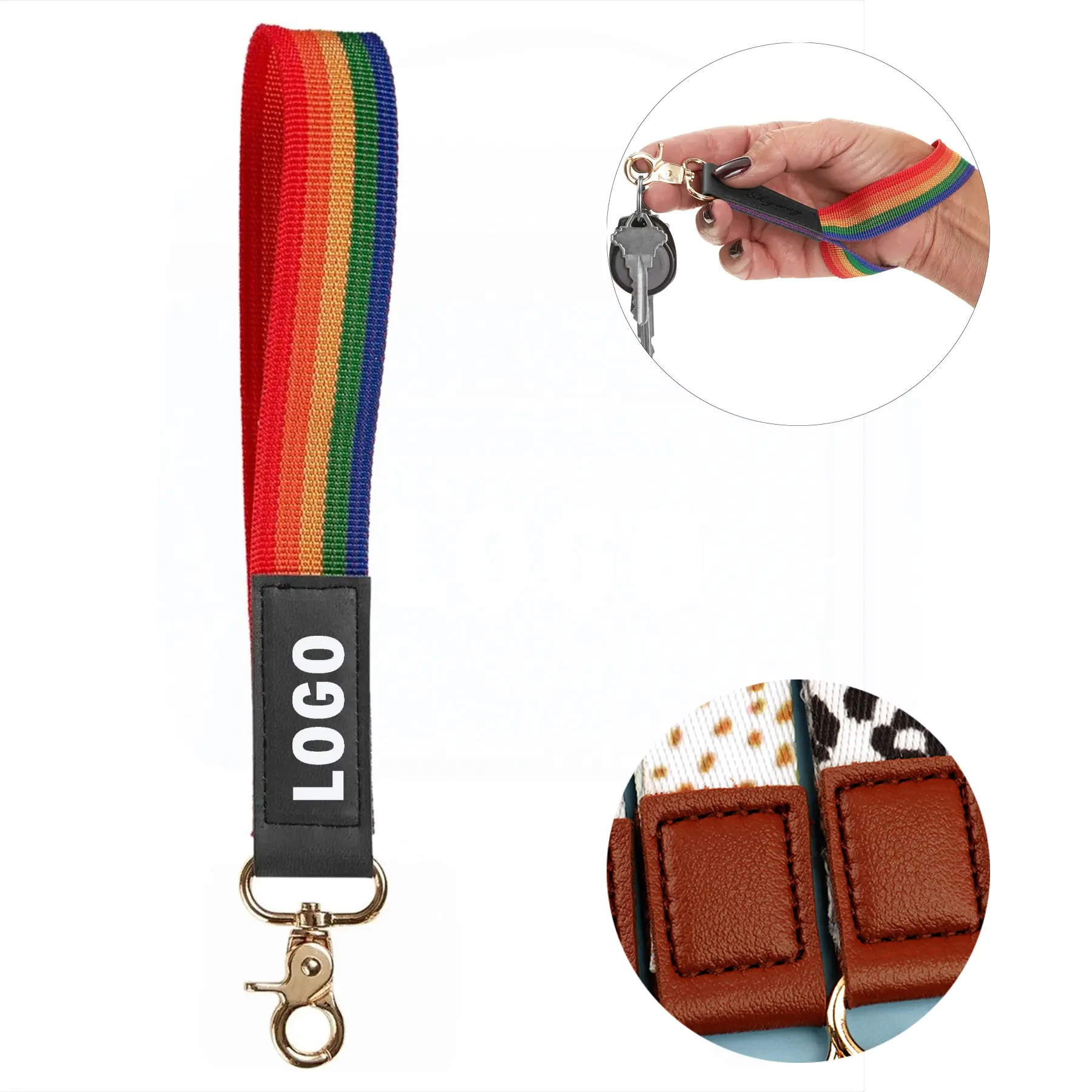 Pride Rainbow Wristband Key Holder 2