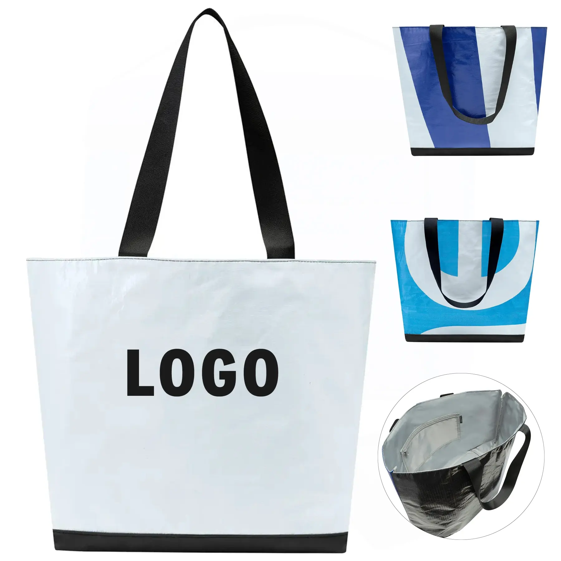 Eco Friendly Recycled Billboard Vinyl Tote Bag Unique Design 2