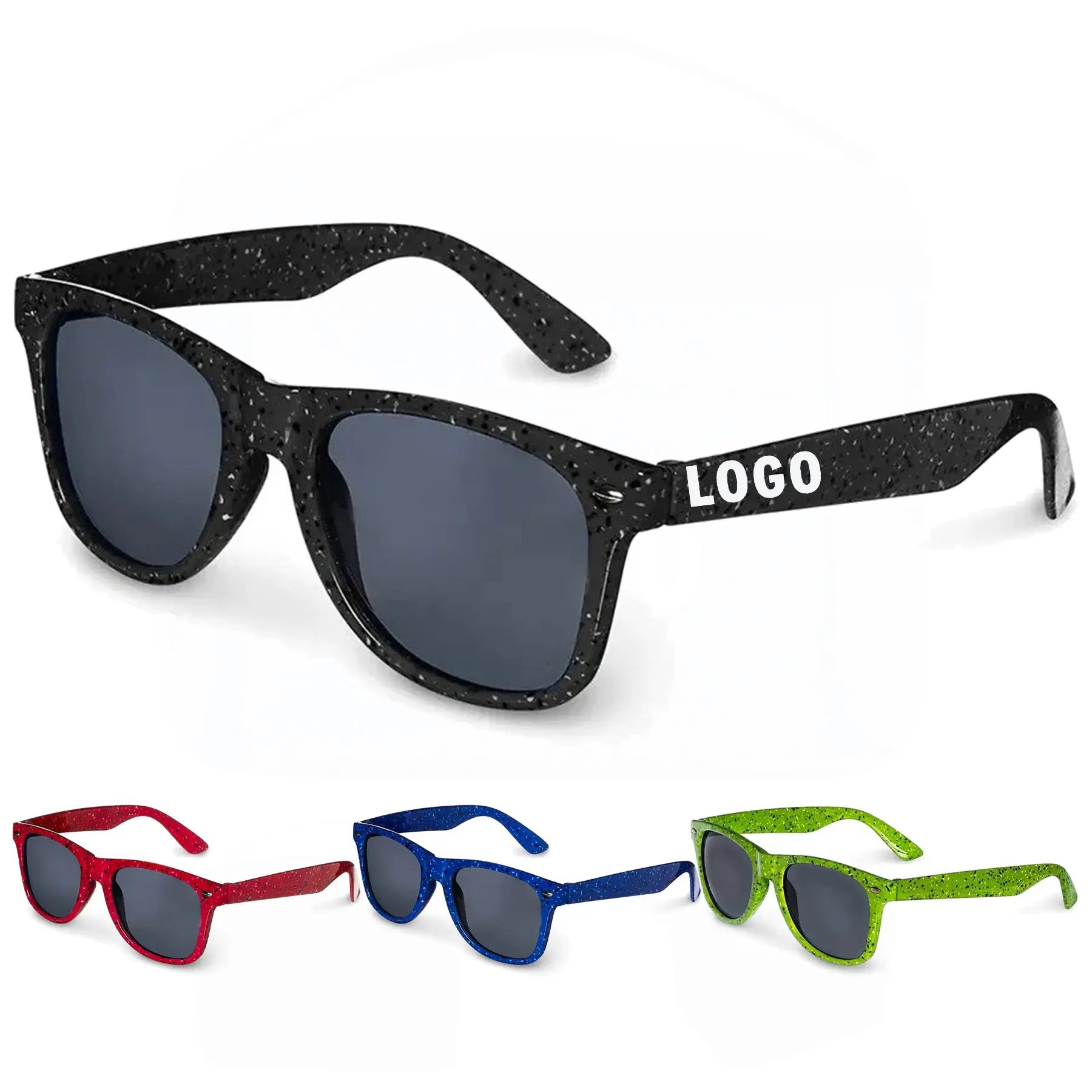Speckled Frame UV400 Retro Sunglasses 2