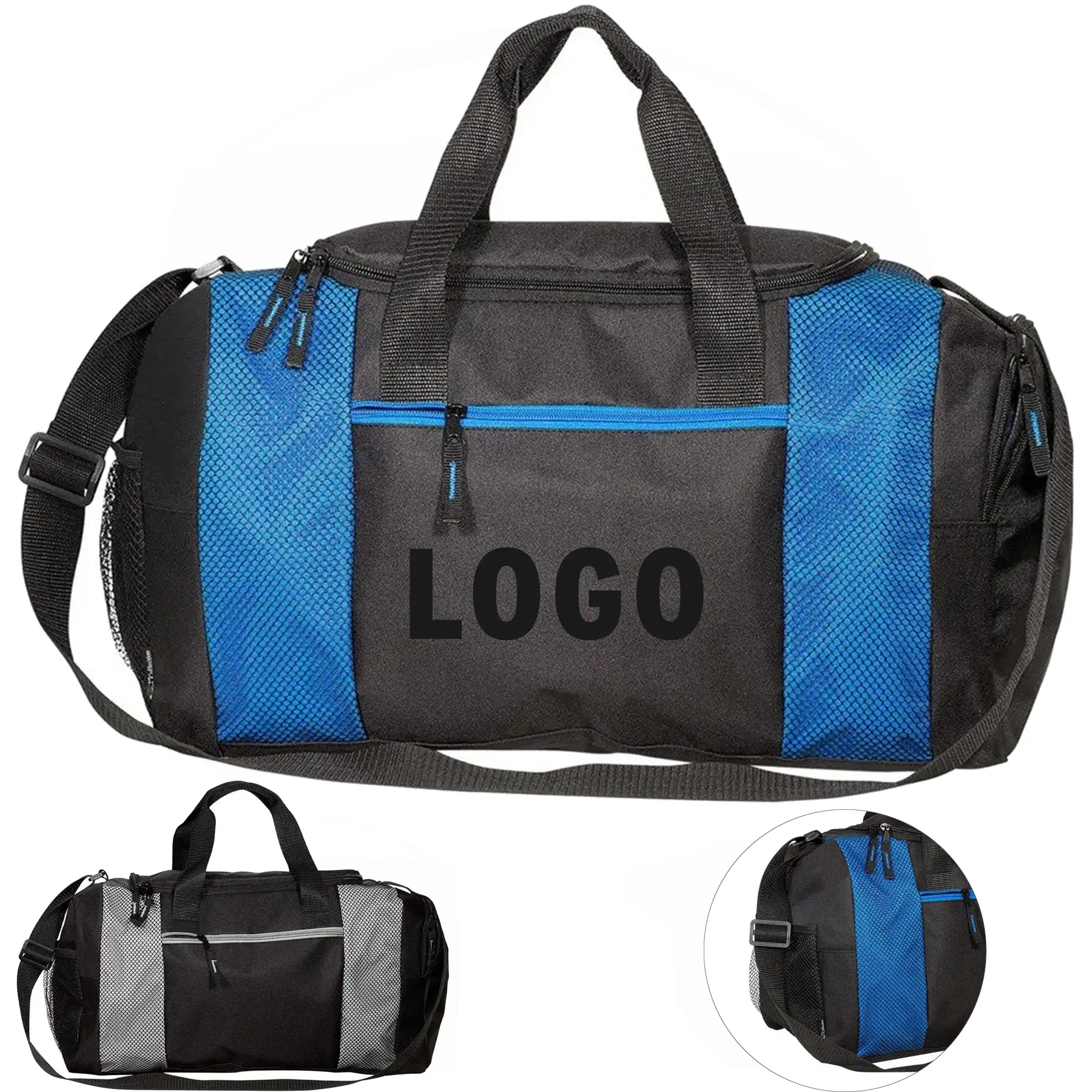 Multi Pocket Sport Duffel Bag Adjustable Shoulder Strap 2