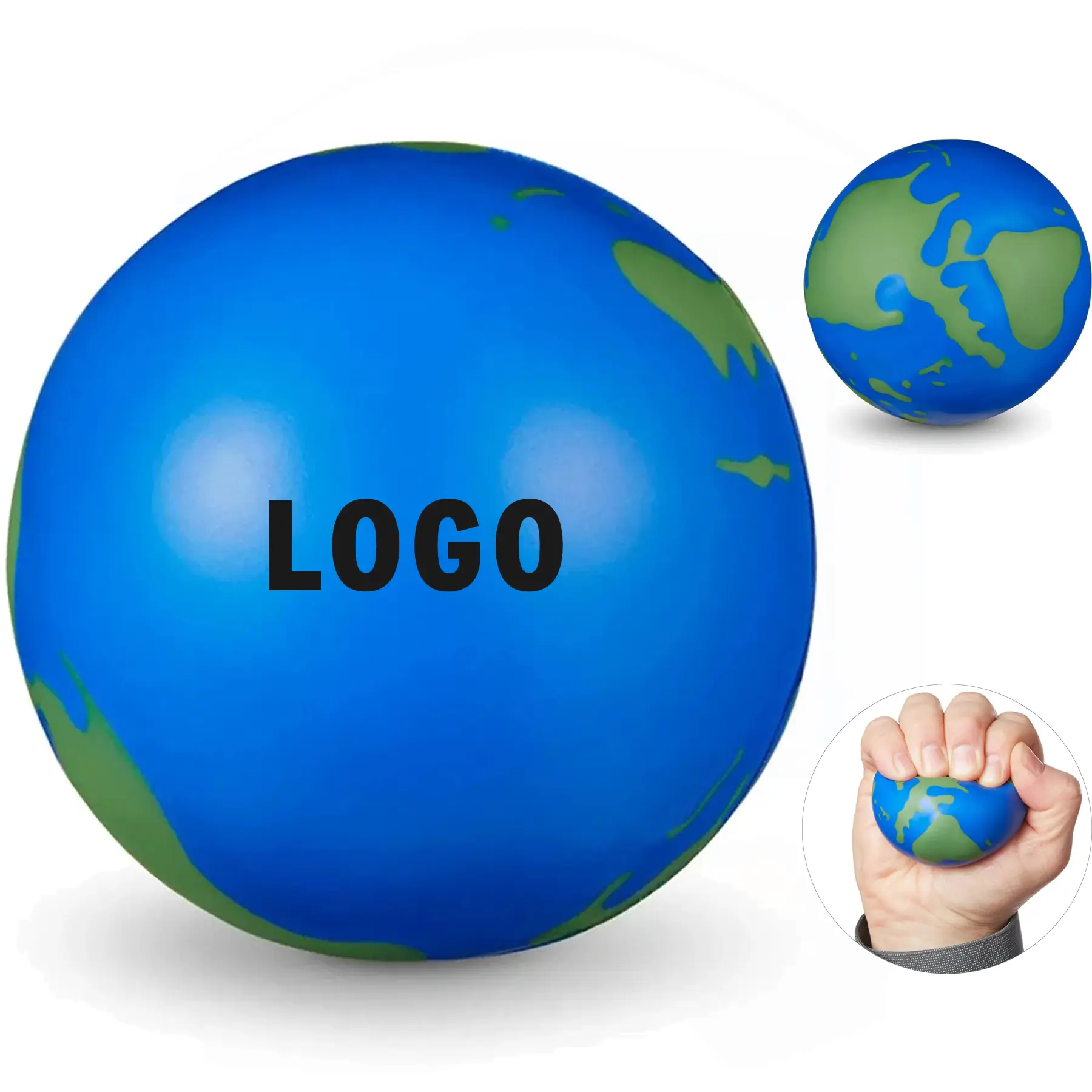 Planet Earth Super Squishy Stress Ball Sensory Toy 2