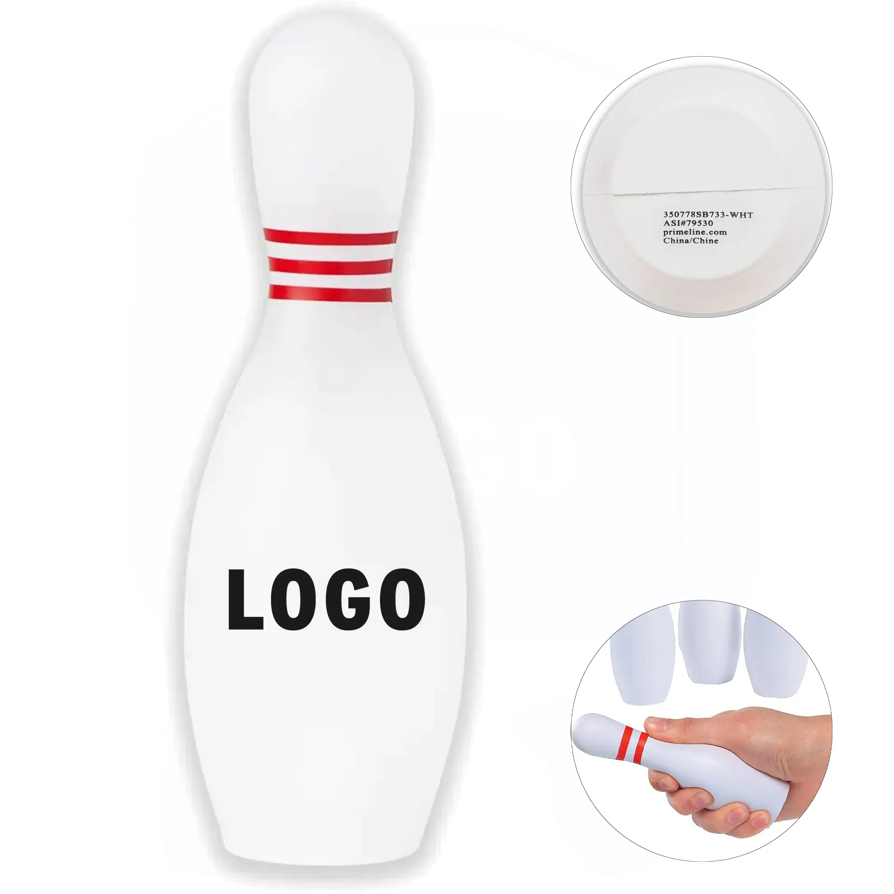 Personalized Bowling Pin Stress Reliever 2