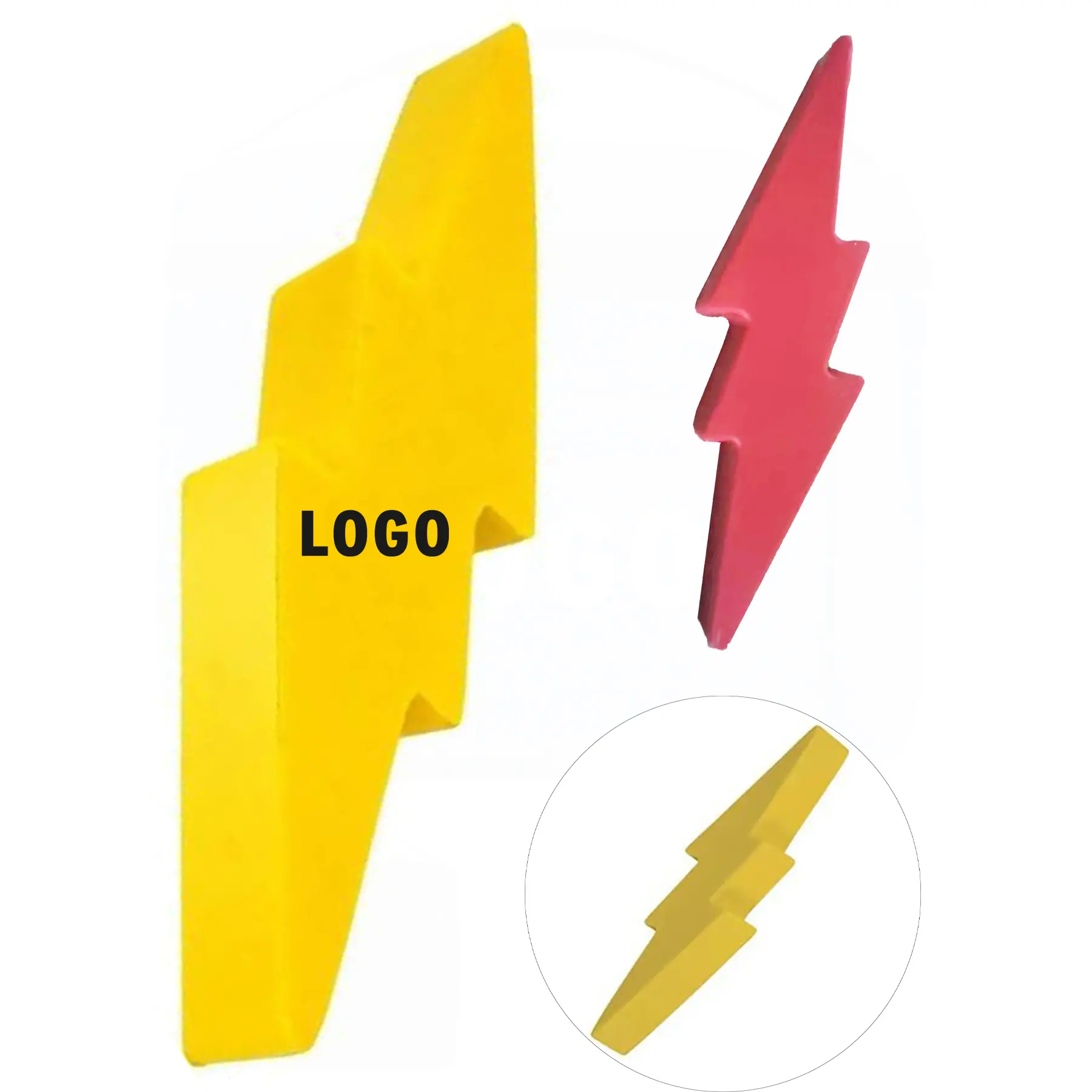 Bolt Shape Squeeze Toy Stress Reliever Personalized Logo 2