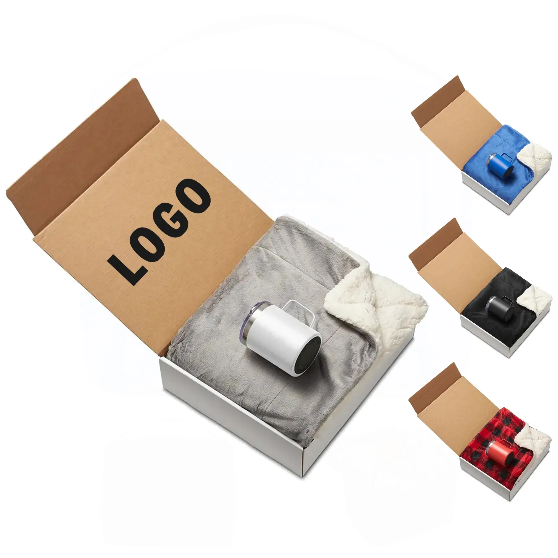 Soft Sherpa Throw Insulated Mug Bundle 2