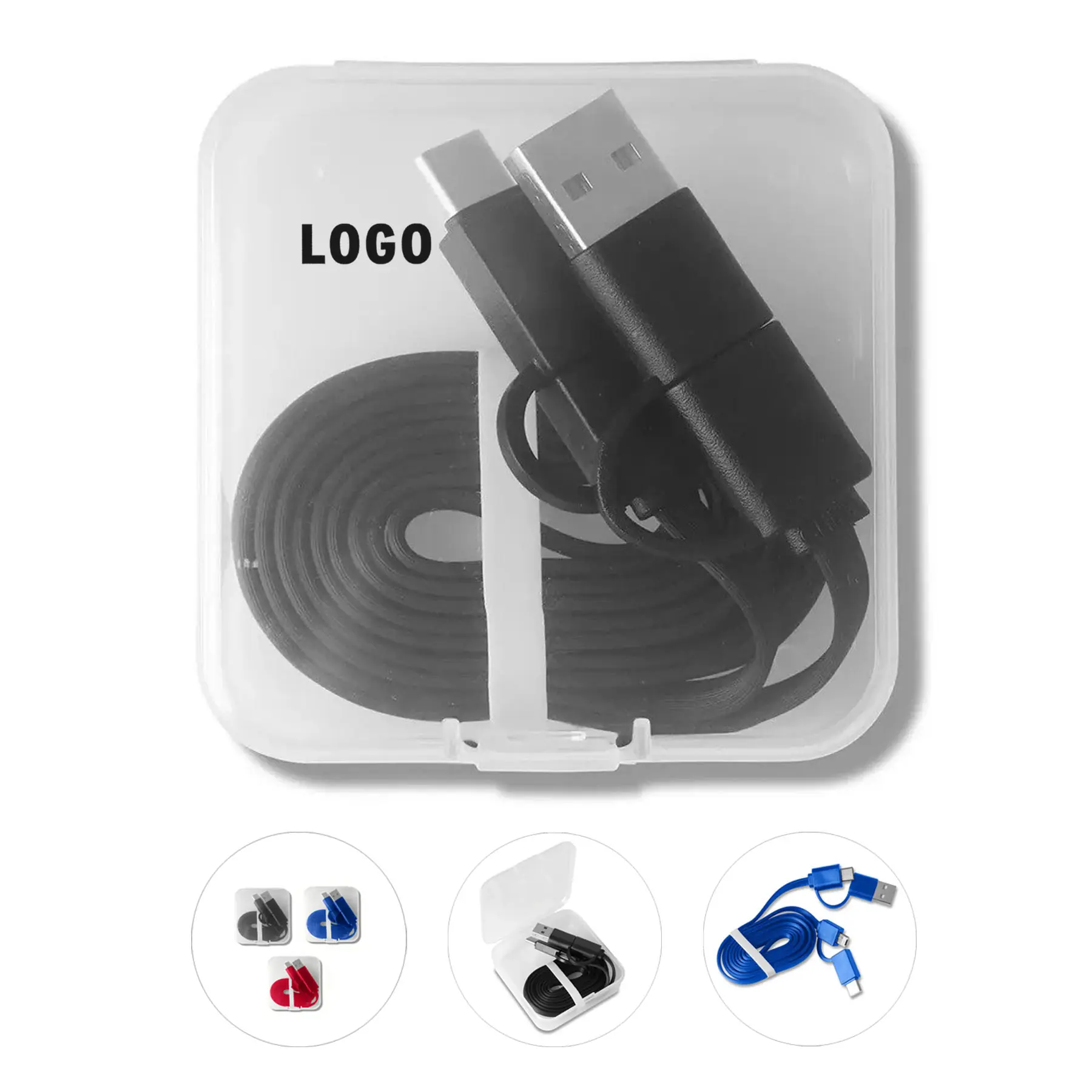 Multi Device Charging Cable Set Storage Case 2