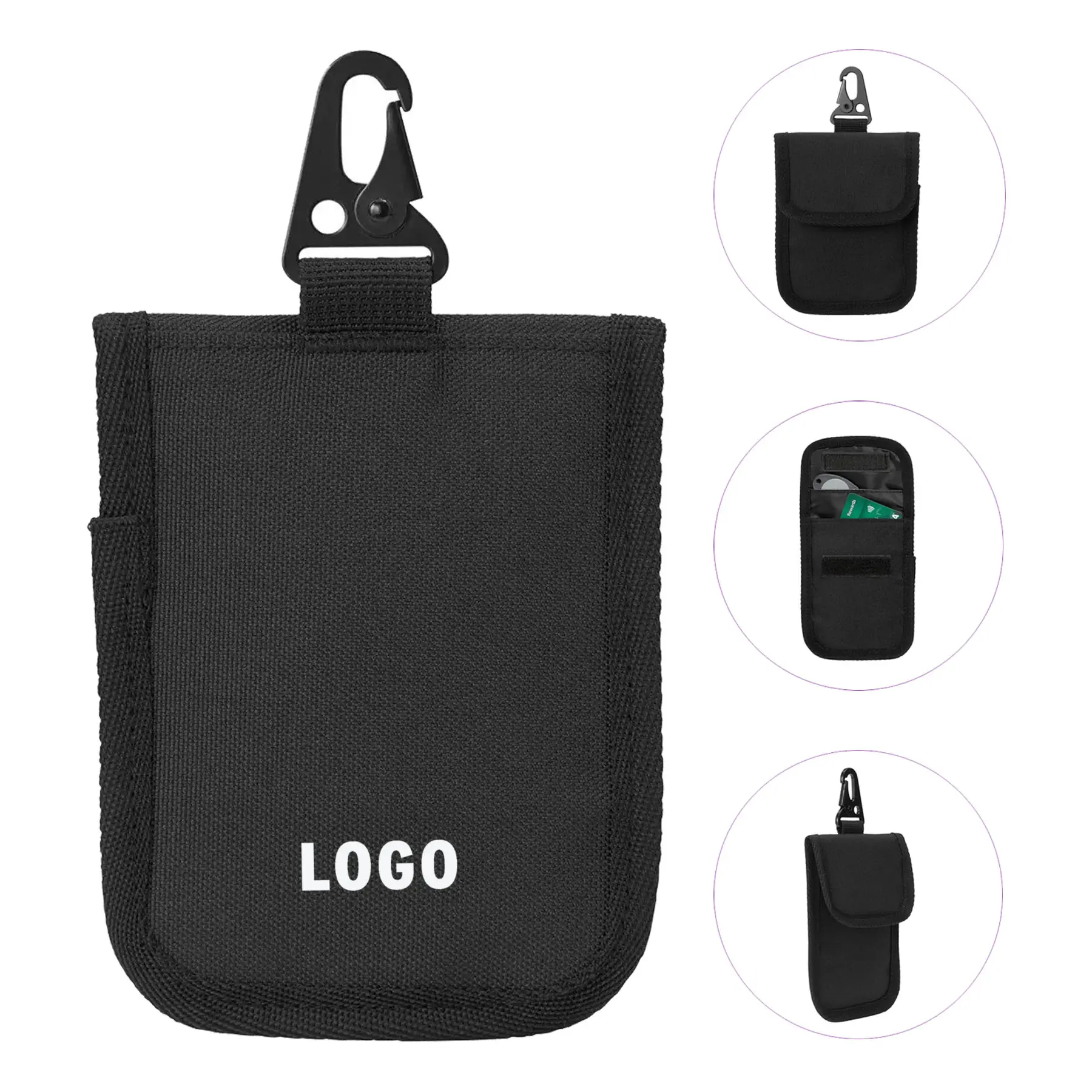 Eco RFID Blocking Security Pouch for Keys Cards 2