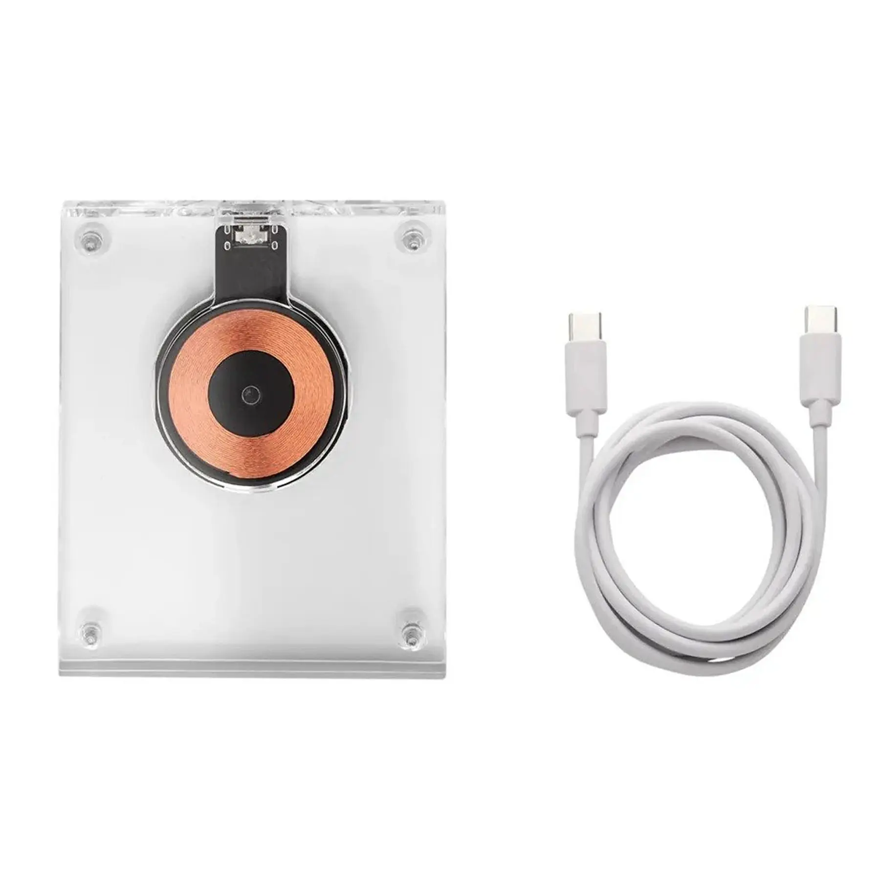 Transparent Acrylic 15W Fast Wireless Charging Pad