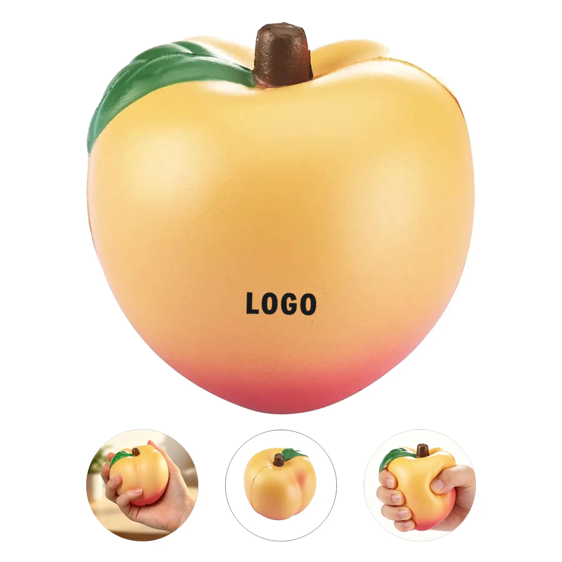 Peach Shape Stress Squeeze Ball 2