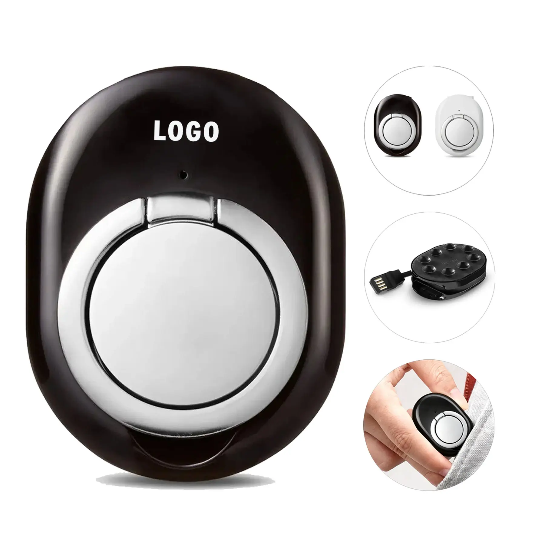 Wireless Charger Pad with Suction Ring Stand 2
